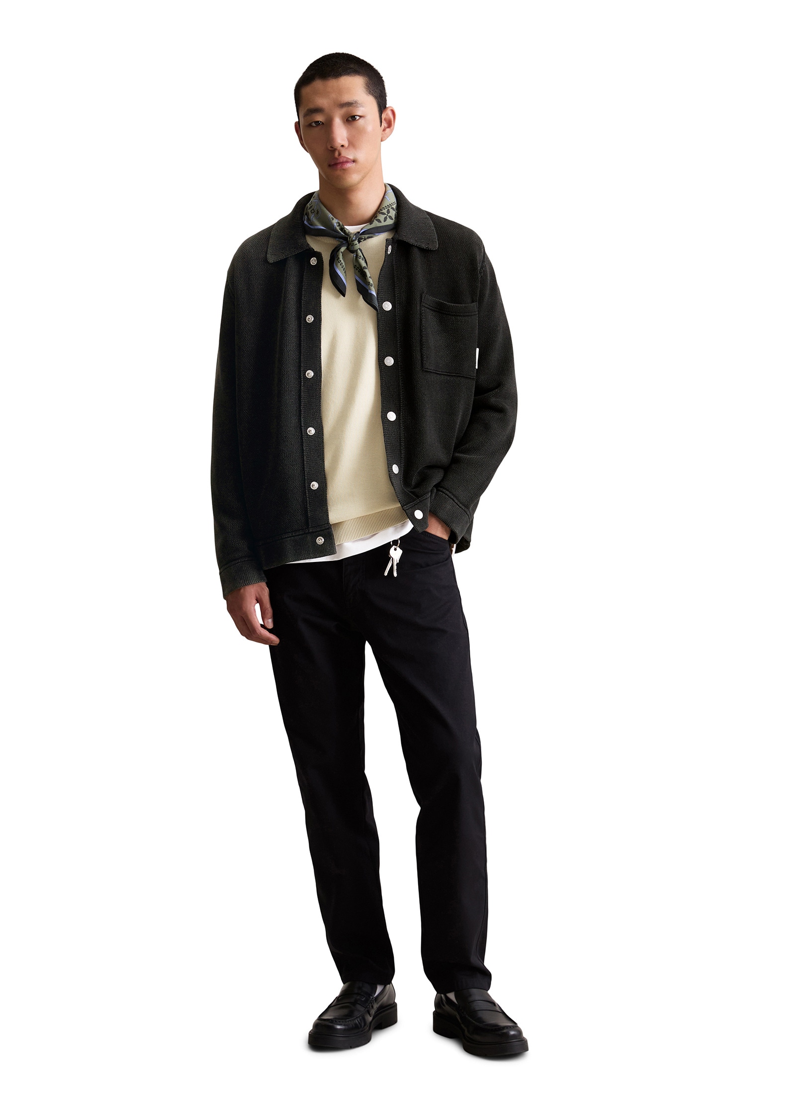 Marc O'Polo DENIM Cardigan »in Jeansjacken-Optik«