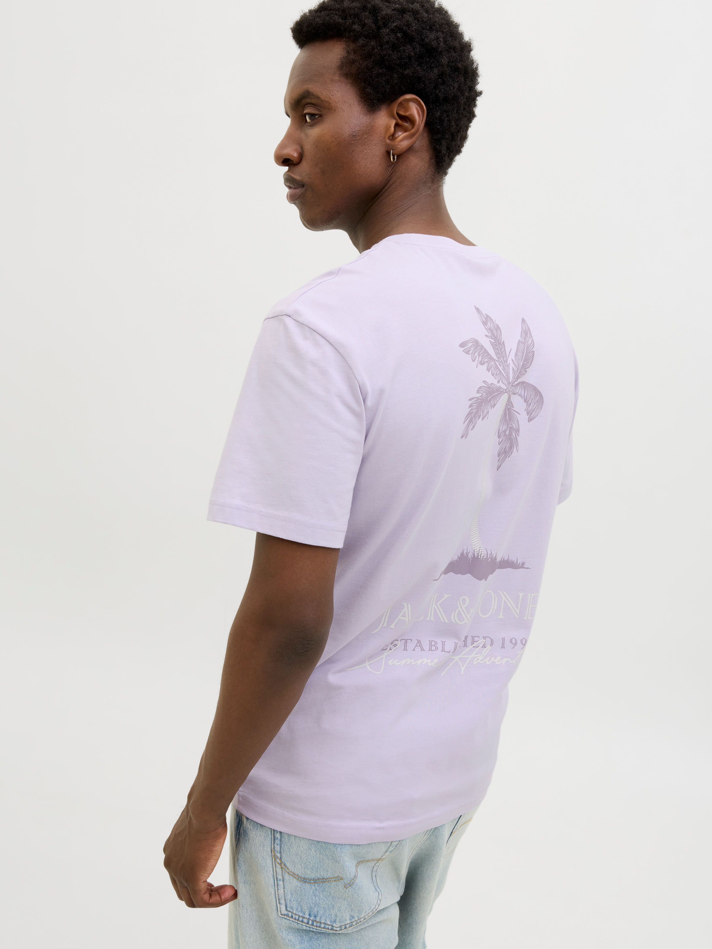 Jack & Jones Rundhalsshirt »JJSUMMER VIBES TEE SS CREW NECK LN«