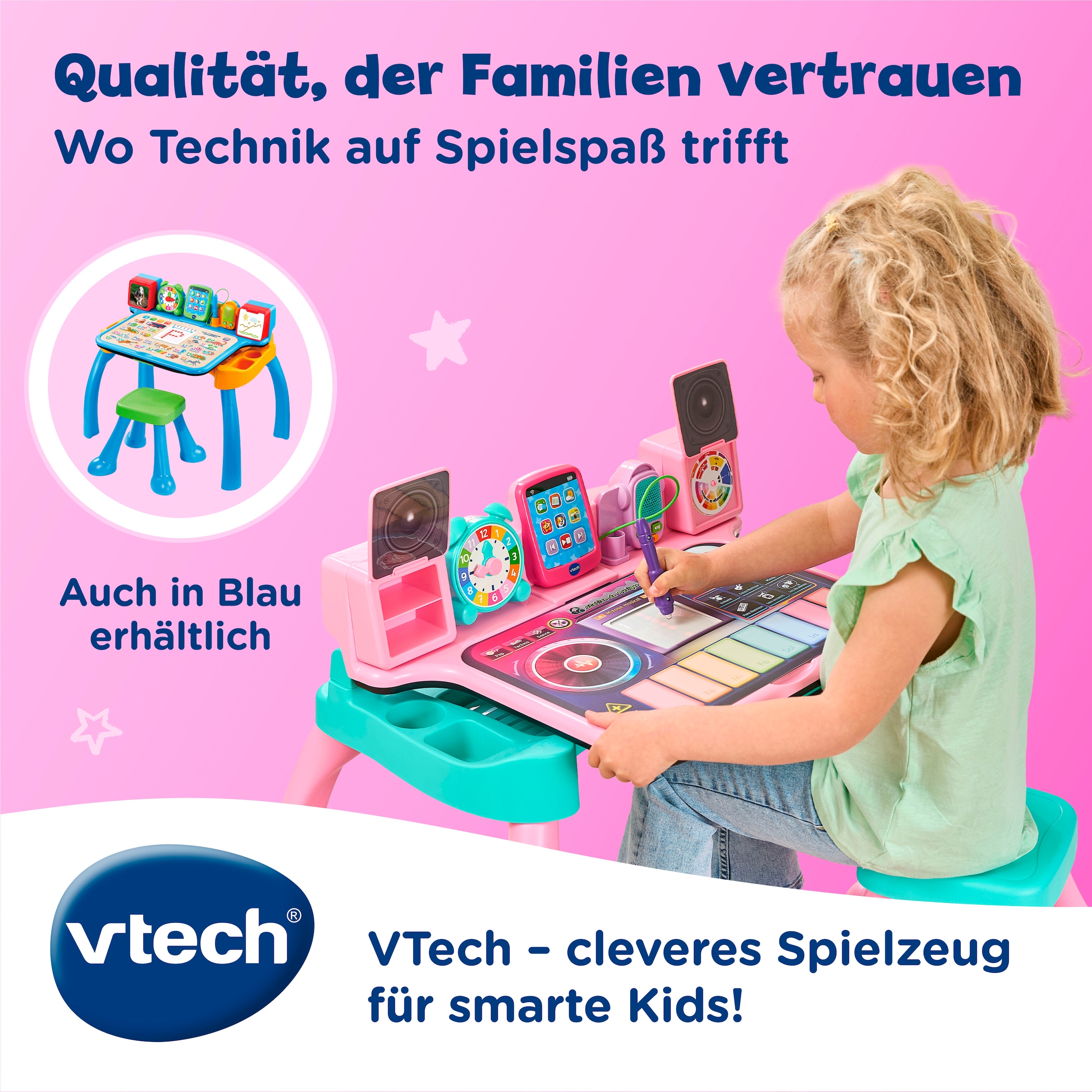 Vtech® Spieltisch »6-in-1 Magischer Schreibtisch« mit Licht und Sound