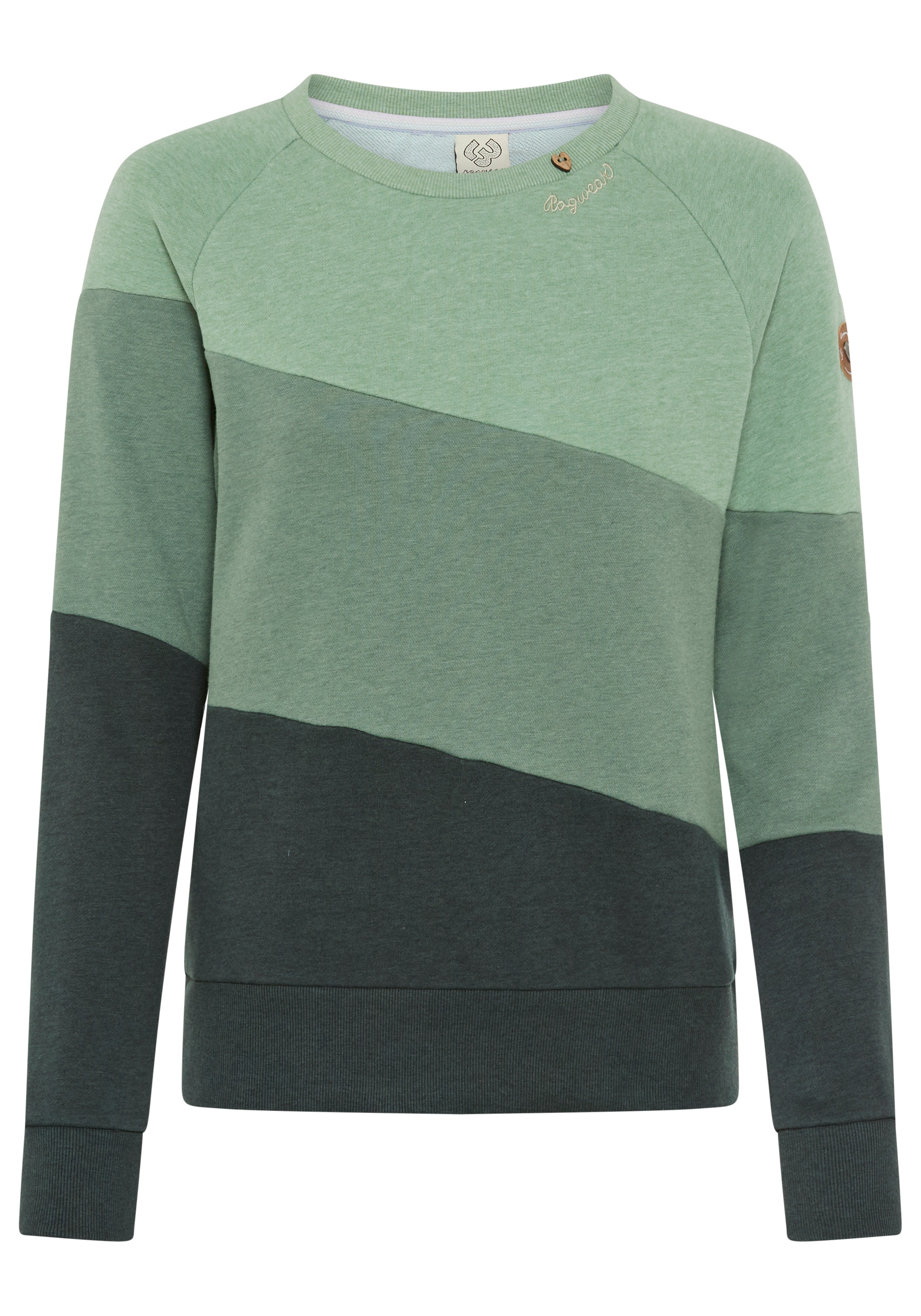 Ragwear Sweater "JOHANKA BLOCK", Crew Neck im Color-Blocking Design günstig online kaufen