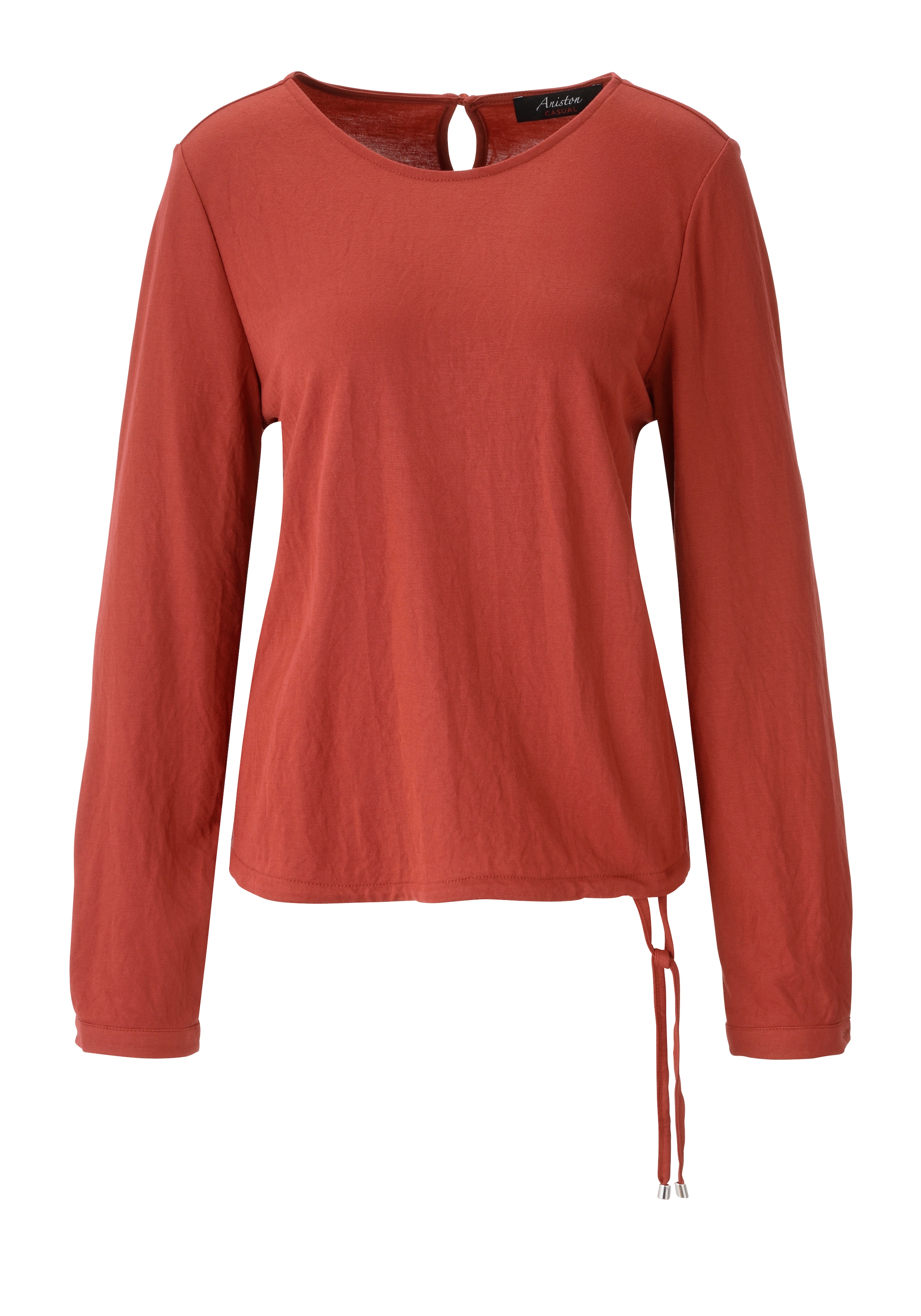 Aniston CASUAL Langarmshirt in weicher Pique-Qualität  NEUE KOLLEKTION