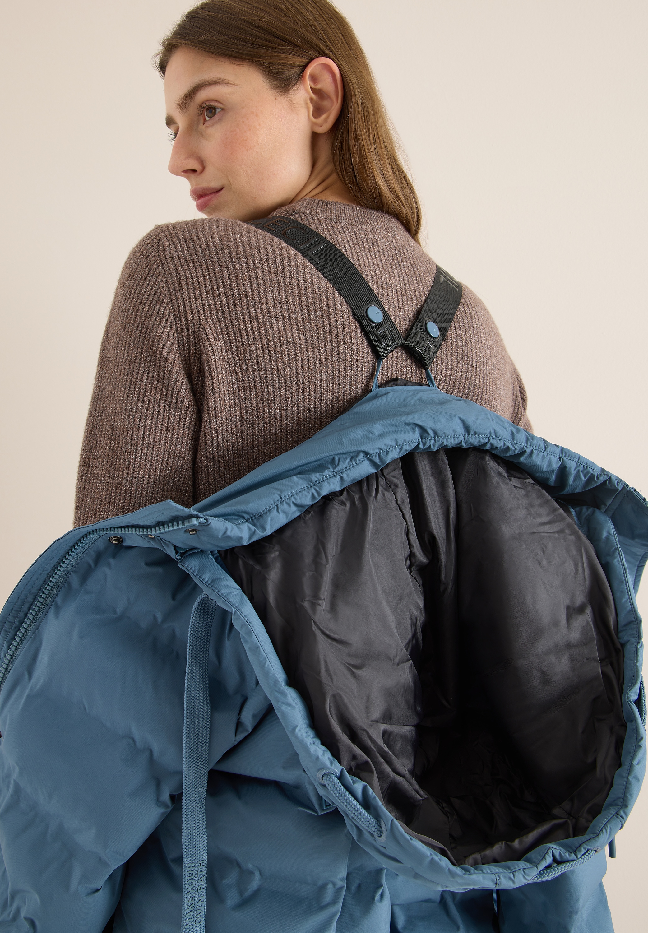 Thumbnail - Cecil Steppmantel mit Kapuze