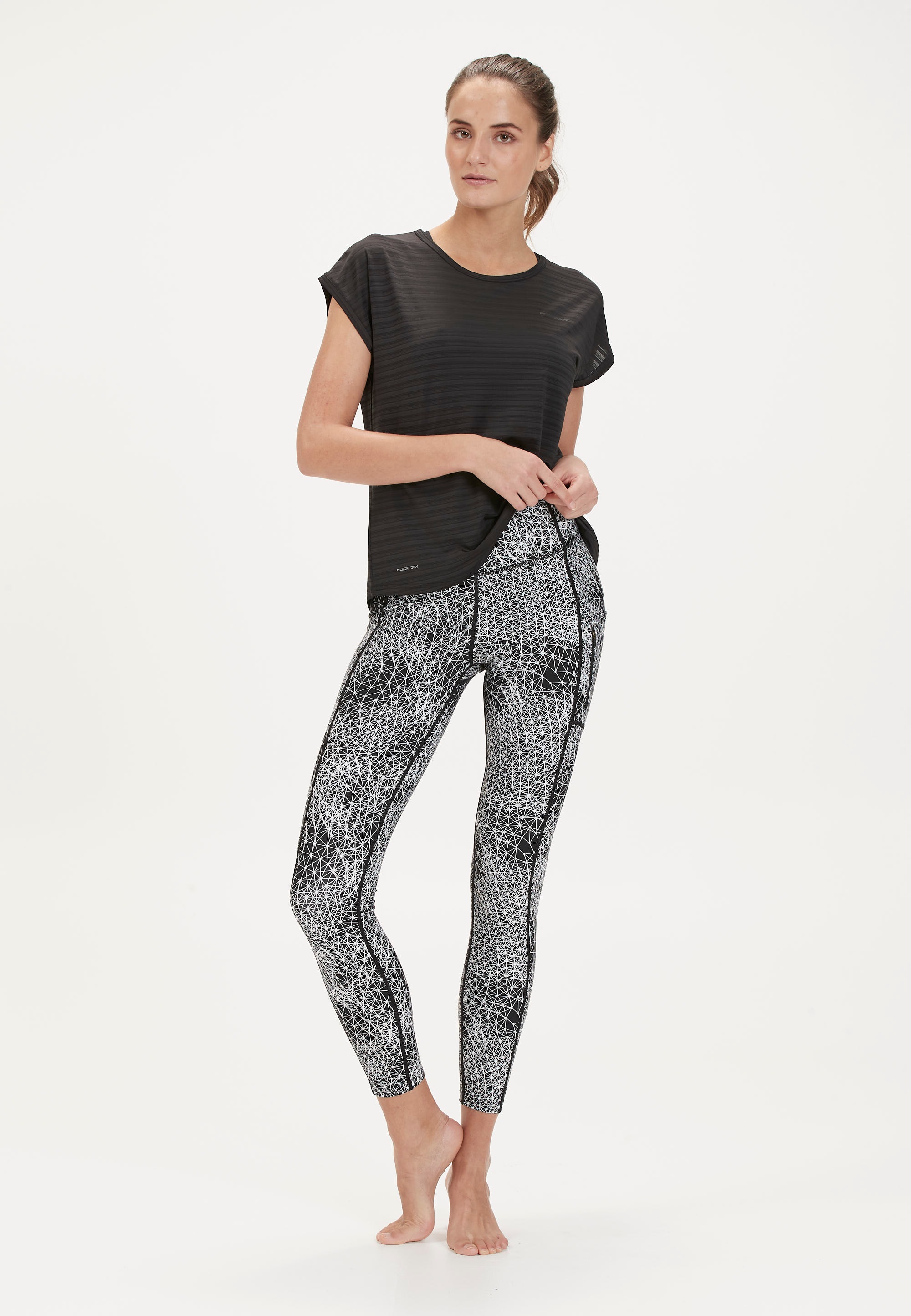 ENDURANCE Trainingstights »Peira W Print Tights«, mit seitlicher Handy- und Schlüsseltasche