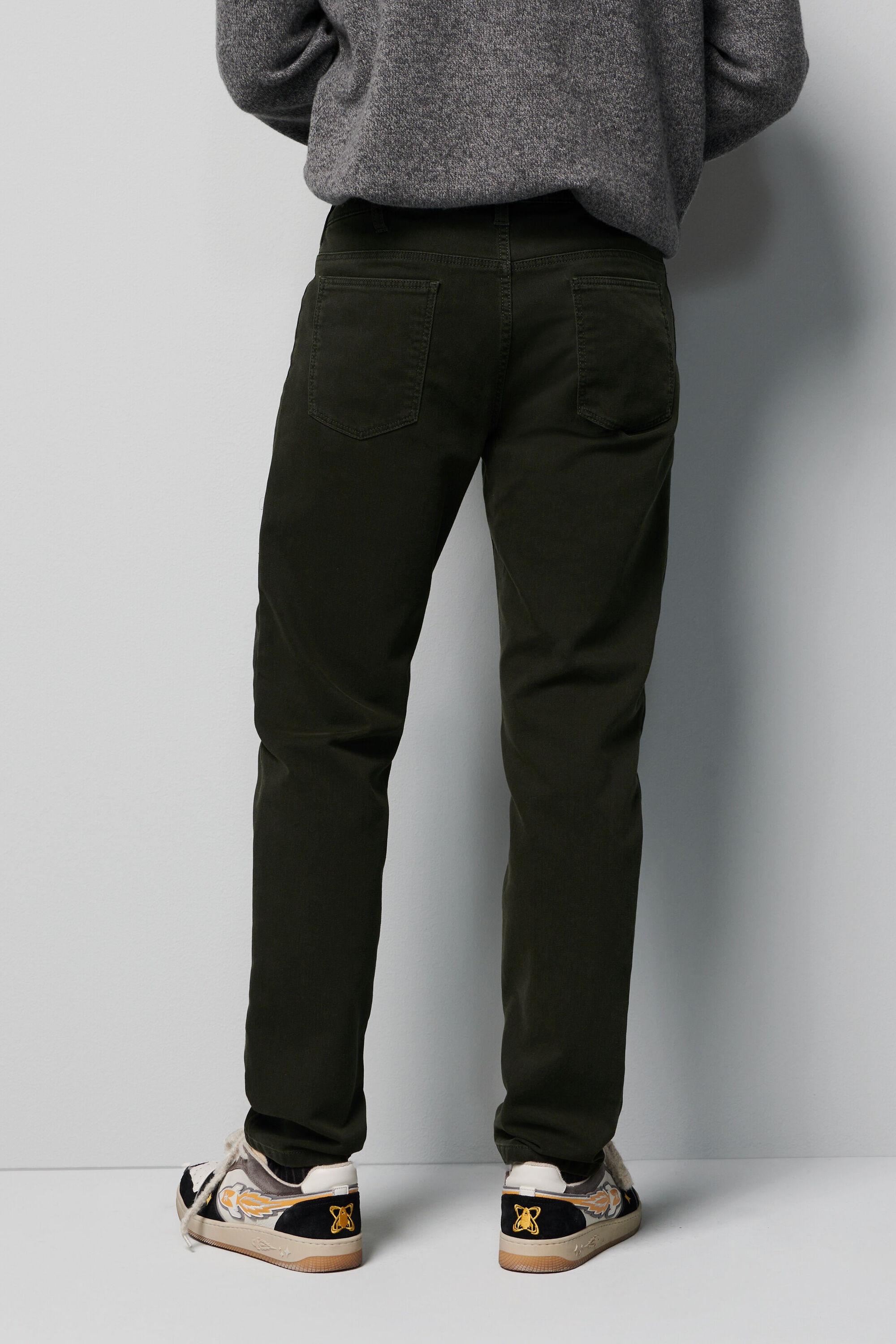 MEYER Chinos »Five-Pocket-Hose«, im unifarbenen Design