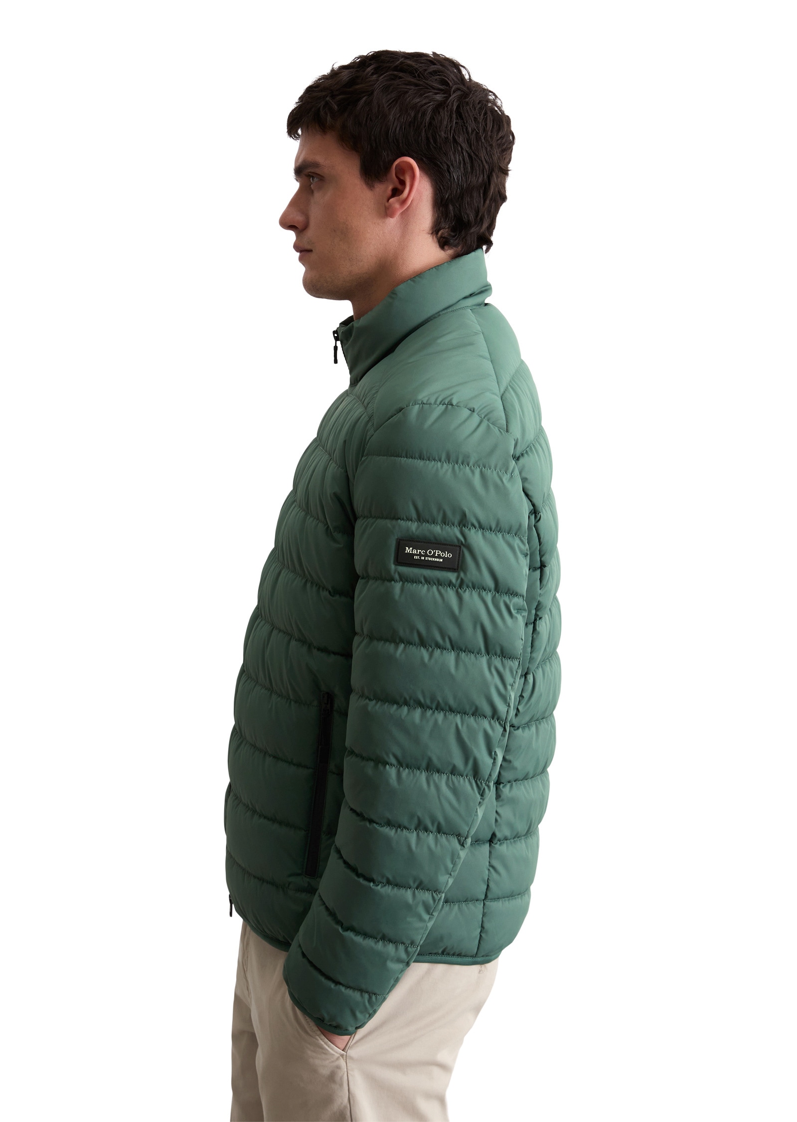 Marc O'Polo Outdoorjacke »aus recyceltem Performance-Polyester«, ohne Kapuze