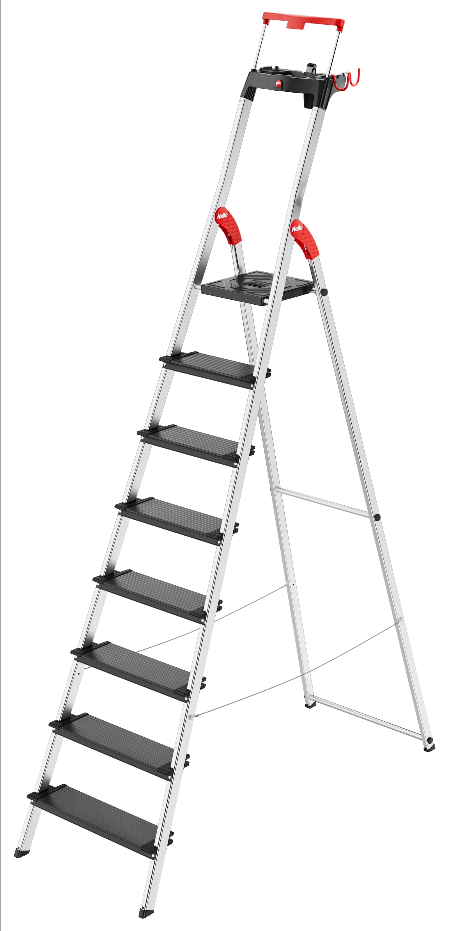 Hailo Stehleiter "L100 TopLine" Alu-Sicherheits-Stehleiter 8 Stufen günstig online kaufen