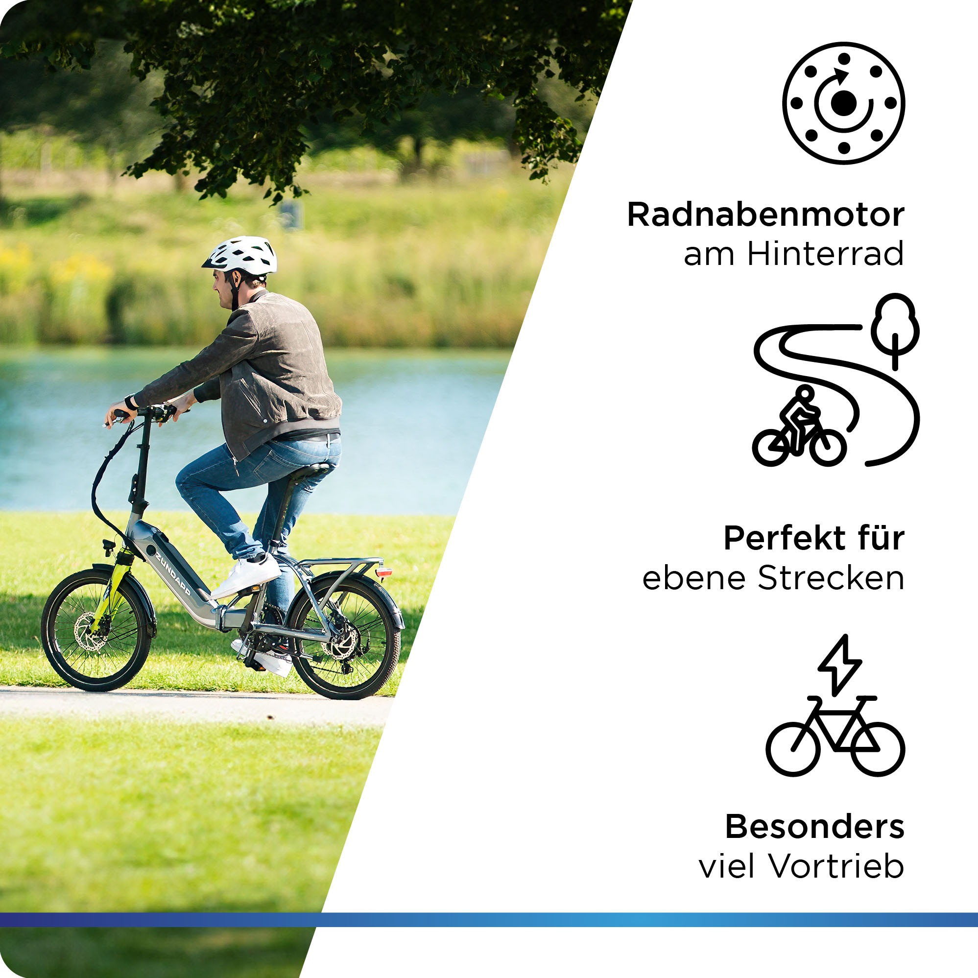 Zündapp E-Bike »ZT20R«, 6 Gang, Heckmotor 250 W, Pedelec, Elektrofahrrad für Damen u. Herren