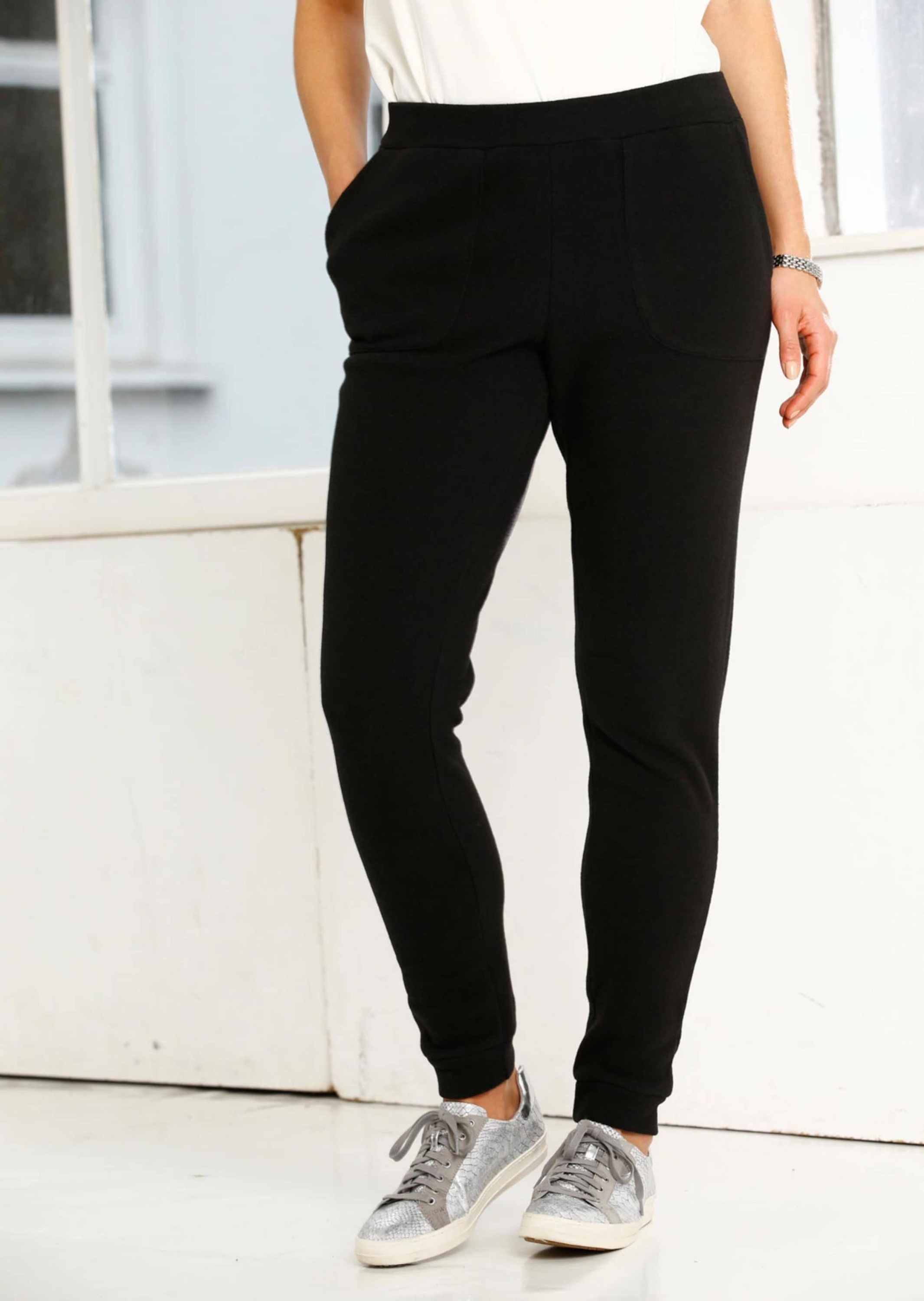 GOLDNER 2-in-1-Hose "Bequeme Flausch-Freizeithose mit Bündchen" günstig online kaufen