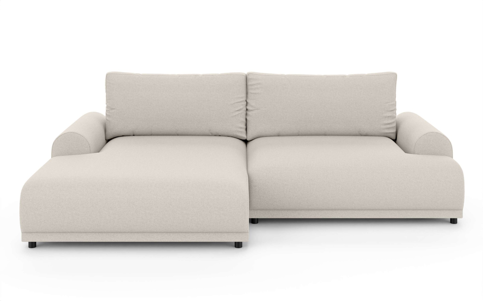 INOSIGN Ecksofa »Marsby, mit Bettfunktion und Bettkasten, Maße: B/H/T 242/65/145 cm«, L-Form mit Wellenunterfederung, Recamiere links oder rechts bestellbar