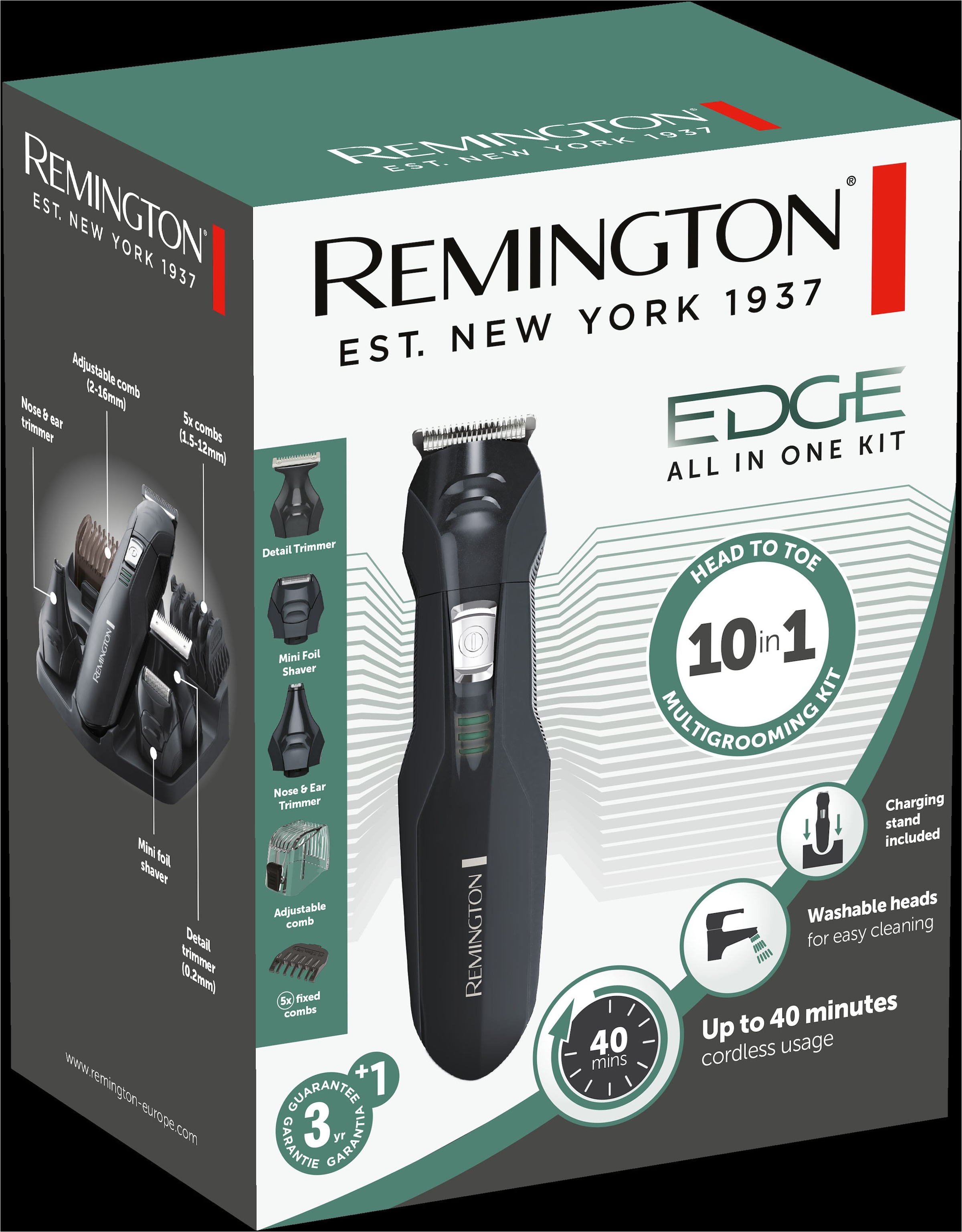 Remington Haar- und Bartschneider »Edge PG 6030« 6 Aufsätze