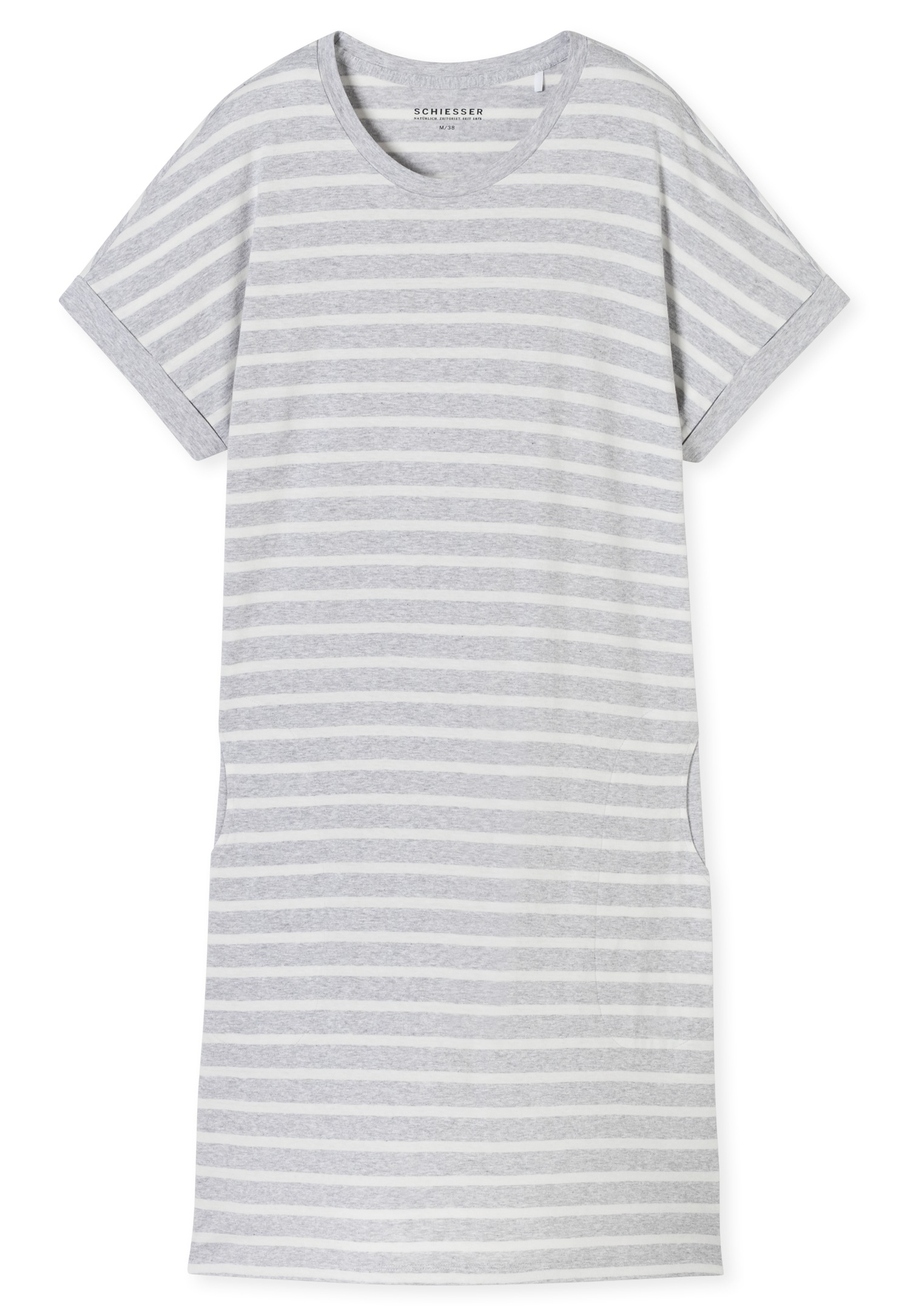 Schiesser Nachthemd "Casual Essentials" Seitennahttaschen mit garngefärbten günstig online kaufen