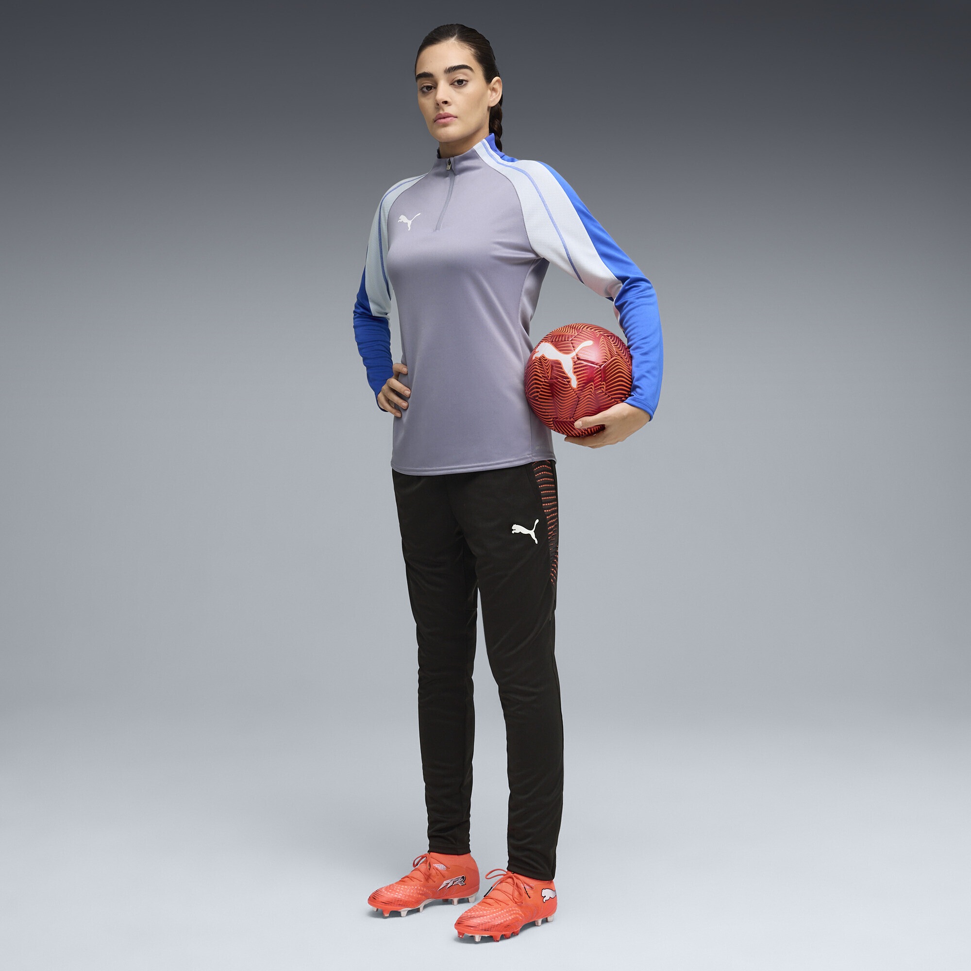 PUMA Trainingsjacke »IndividualBLAZE Fußballtop mit viertellangem Reißverschluss«