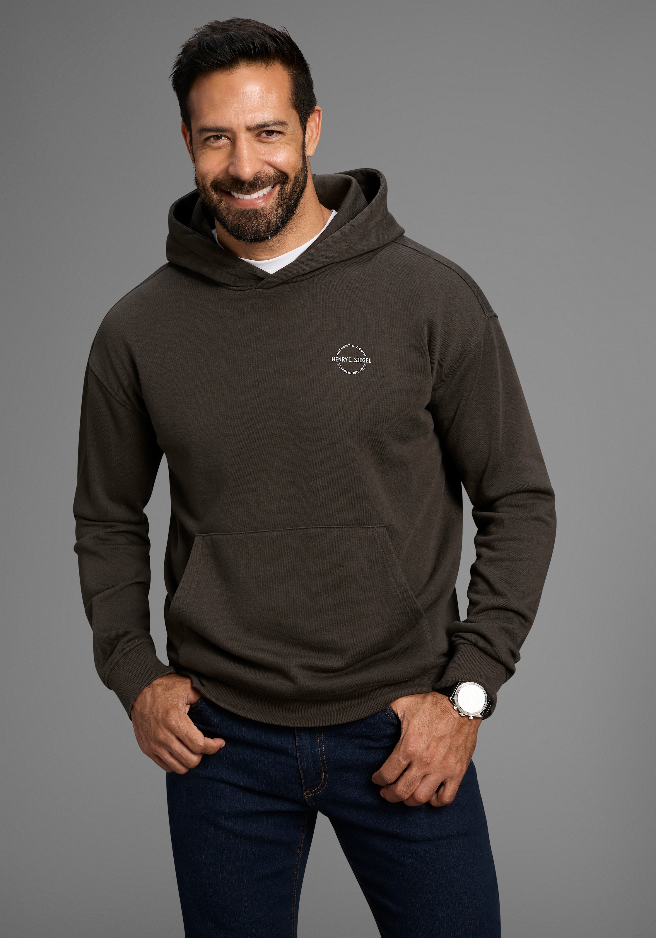 H.I.S Kapuzensweatshirt, ohne Kordeln an der Kapuze günstig online kaufen