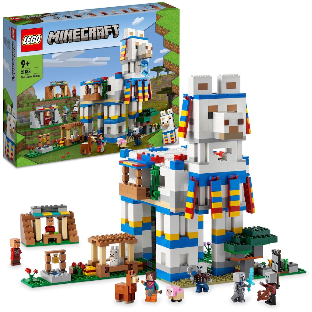 LEGO® Konstruktionsspielsteine »Das Lamadorf (21188), LEGO® Minecraft«, (1252 St.)