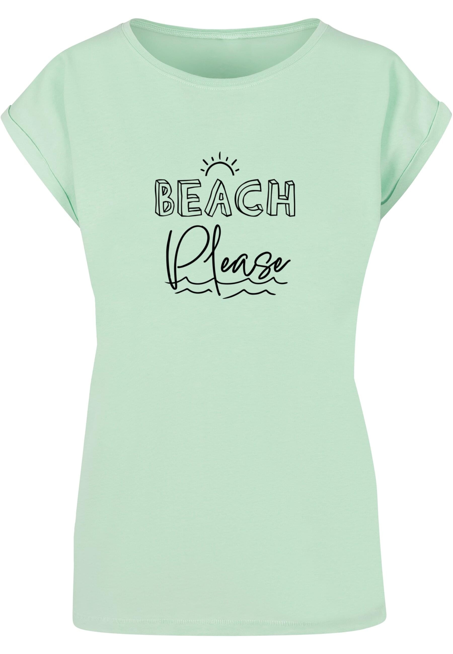 Merchcode T-Shirt "Merchcode Damen Ladies Beach Please Extended Shoulder Te günstig online kaufen