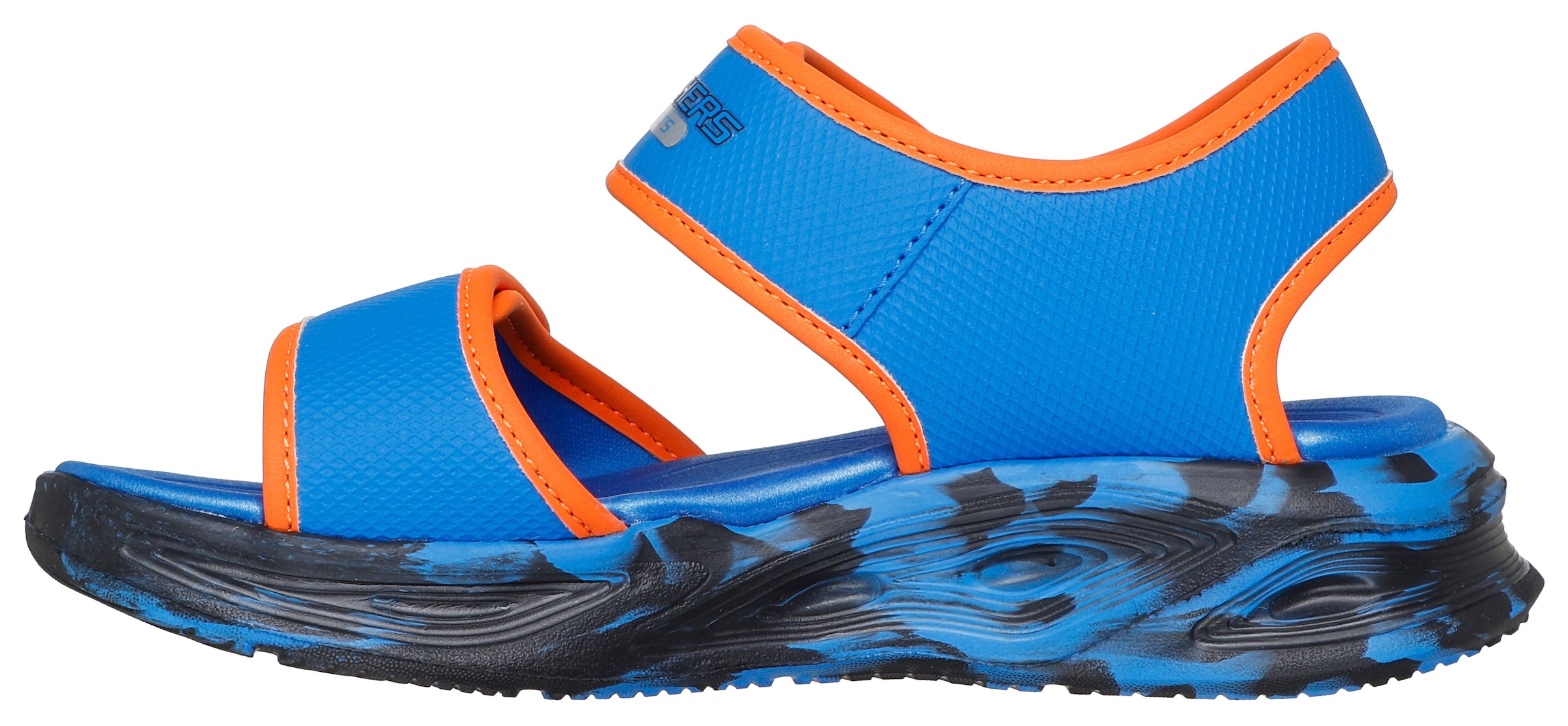 Skechers Sandale »SOLA GLOW SANDAL«, Sandale mit Klettverschluss+Blinkfunk., Größenschablone zum Download