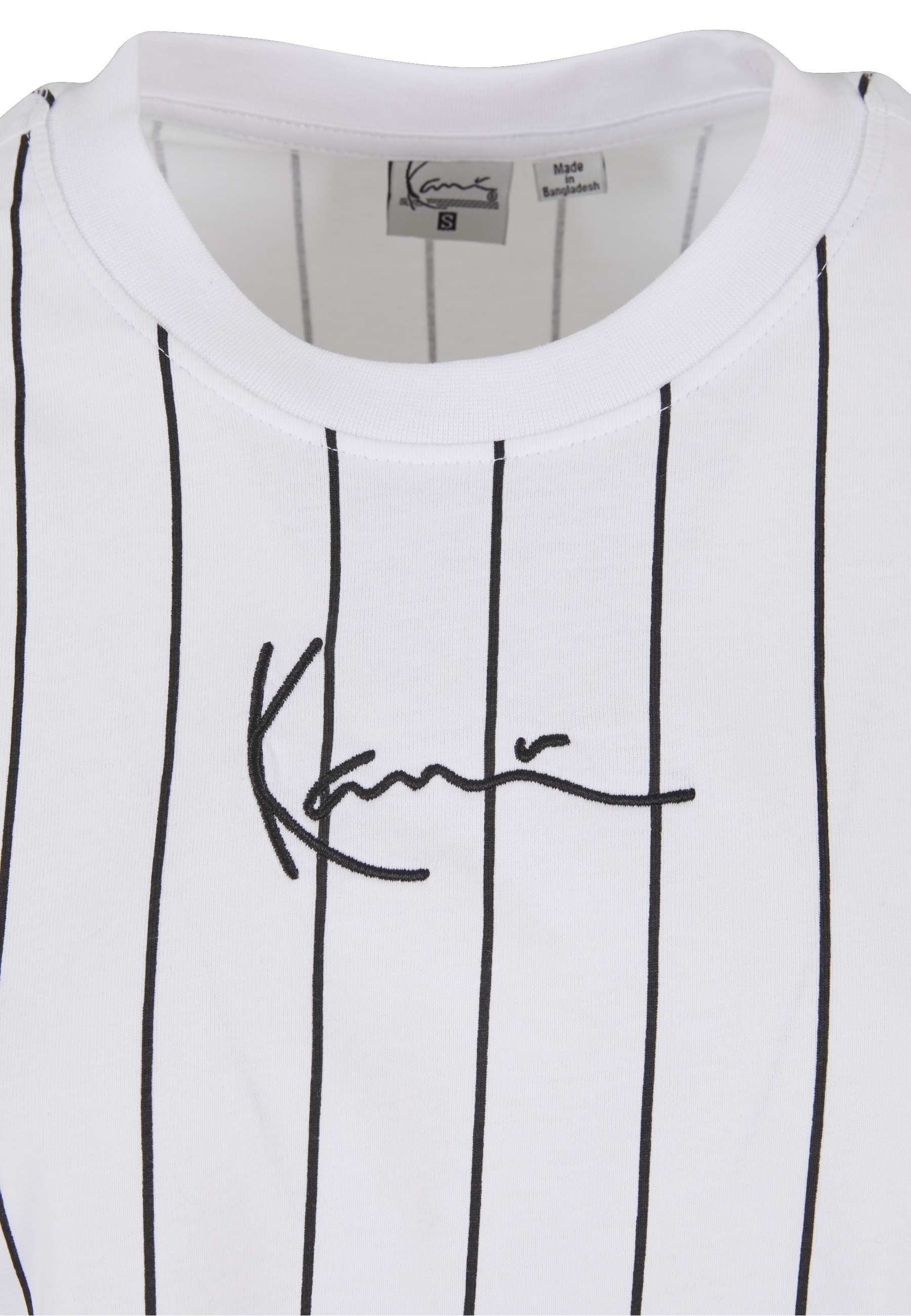 Karl Kani T-Shirt »Karl Kani Damen Small Signature Essential Pinstripe Crop Tee« 1 Stk.