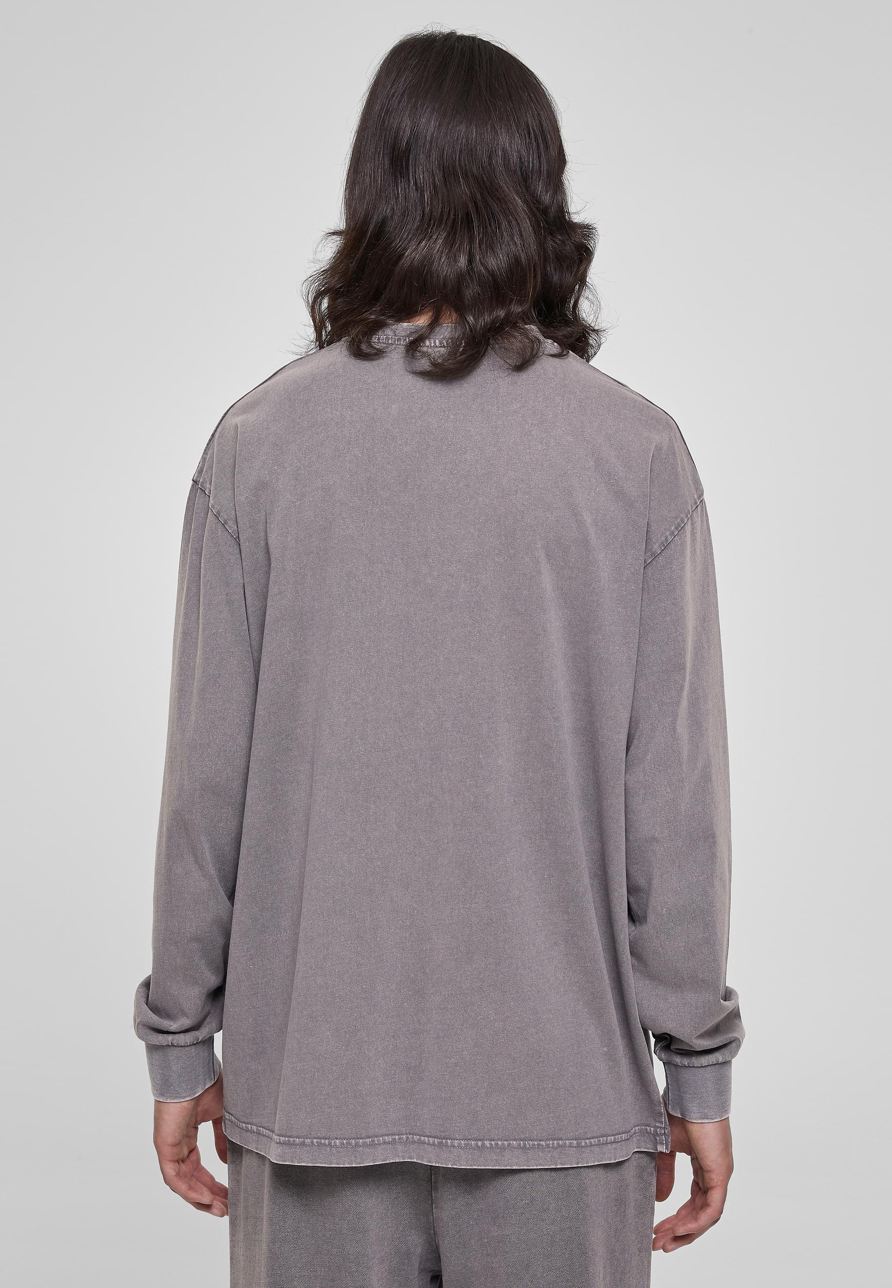 URBAN CLASSICS Longsleeve »Urban Classics Herren Heavy Boxy Acid Wash Longsleeve«, (1 tlg.)