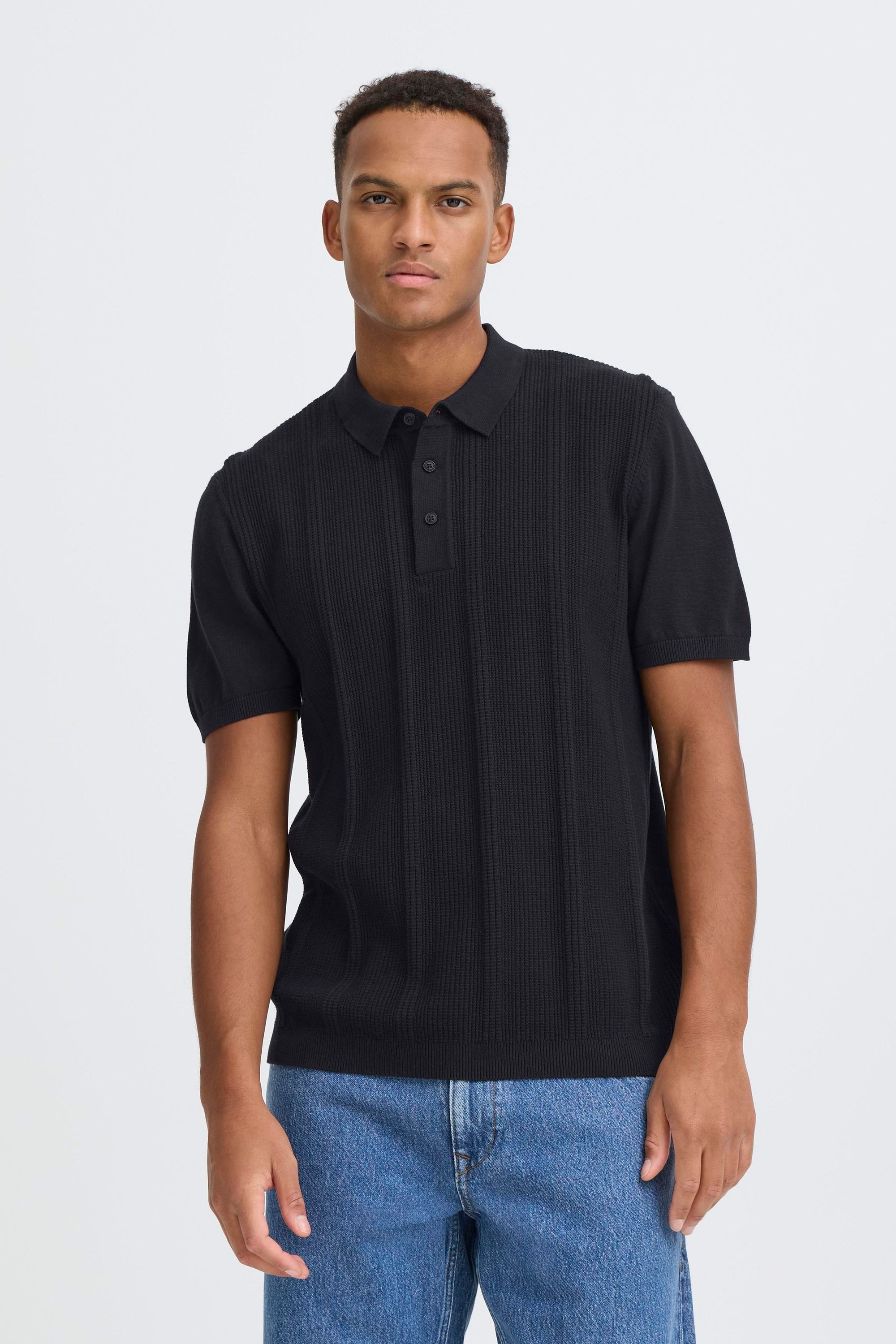 Blend Kurzarmshirt "BHBaron" Stilvolles Feinstrick-Poloshirt mit strukturie günstig online kaufen