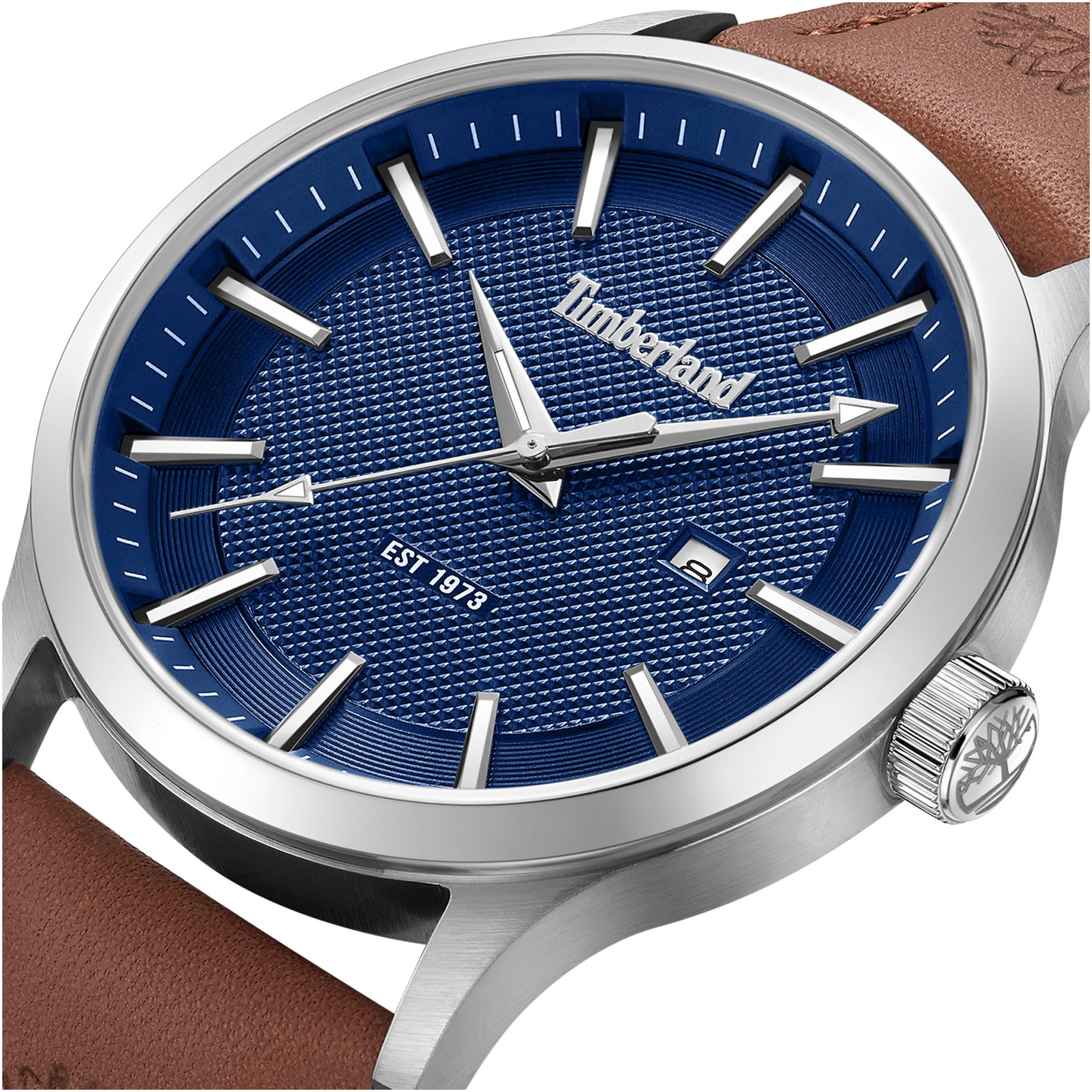 Timberland Quarzuhr »TRUMBULL«, Armbanduhr, Herrenuhr, Datum, Lederarmband