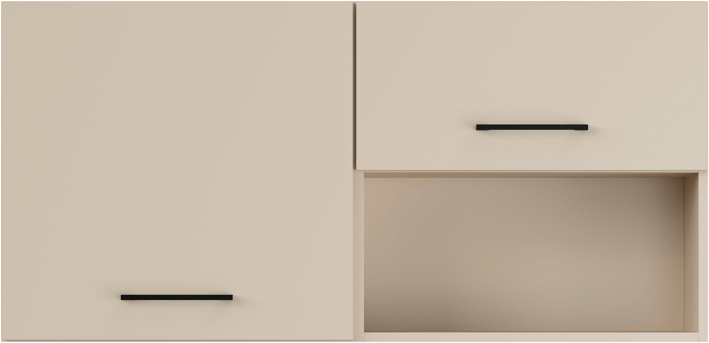 IMPULS KÜCHEN Mehrzweckschrank-Set »Warschau«, (2 St., Hängeschrank und Hängeschrank mit offenem Regal, Breite 120 cm), Vielfältige Varianten verfügbar; kombinierbar mit anderen Artikeln