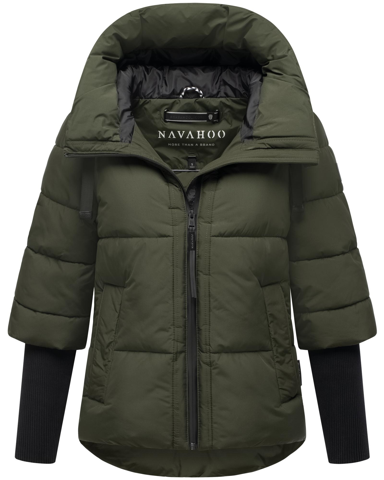 Navahoo Steppjacke "Lotusherz XIV" mitKapuze Warme gesteppte Winterjacke mi günstig online kaufen