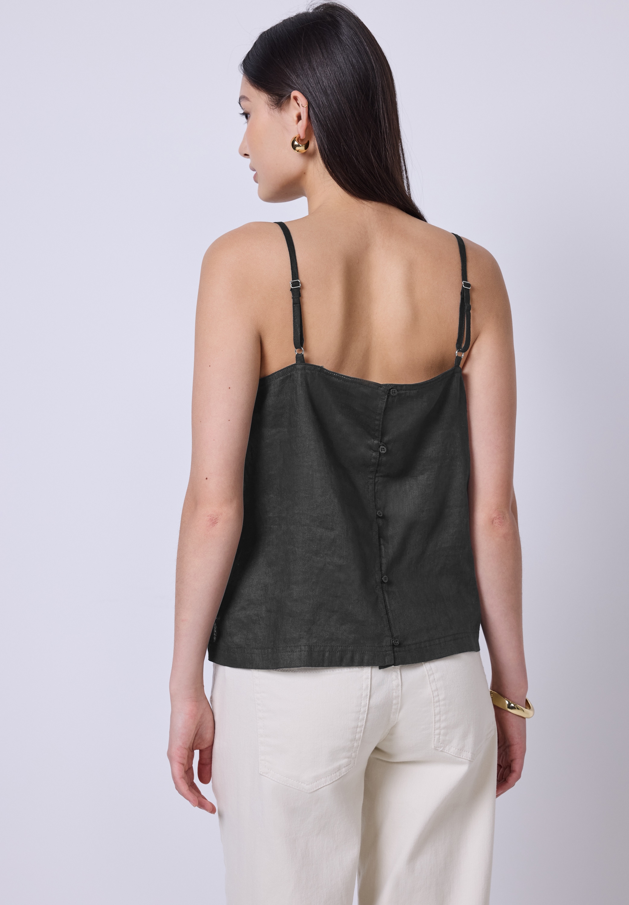 STREET ONE STUDIO Blusentop, aus Leinen