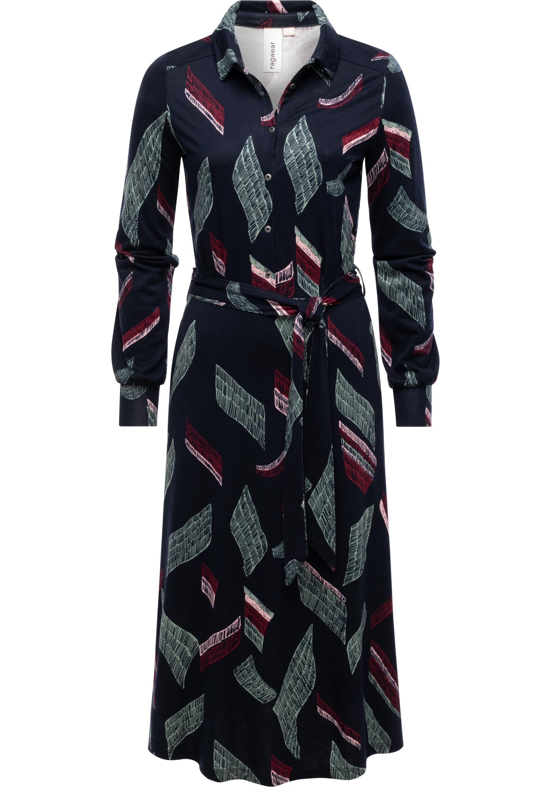 Ragwear Blusenkleid "Plantee Print" Eingrifftaschen Modisches Damenkleid mi günstig online kaufen