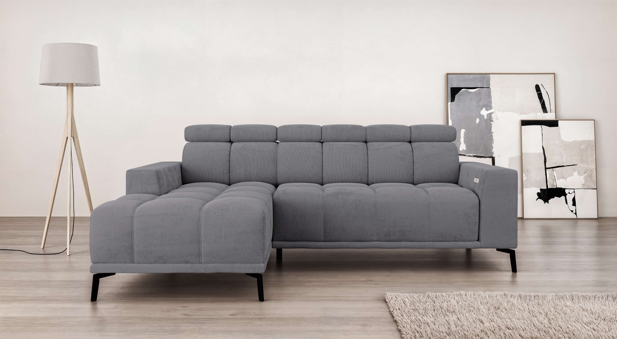 Home affaire Ecksofa "CAZIE, Designsofa, L-Form, trendige Bubble-Optik," L- günstig online kaufen