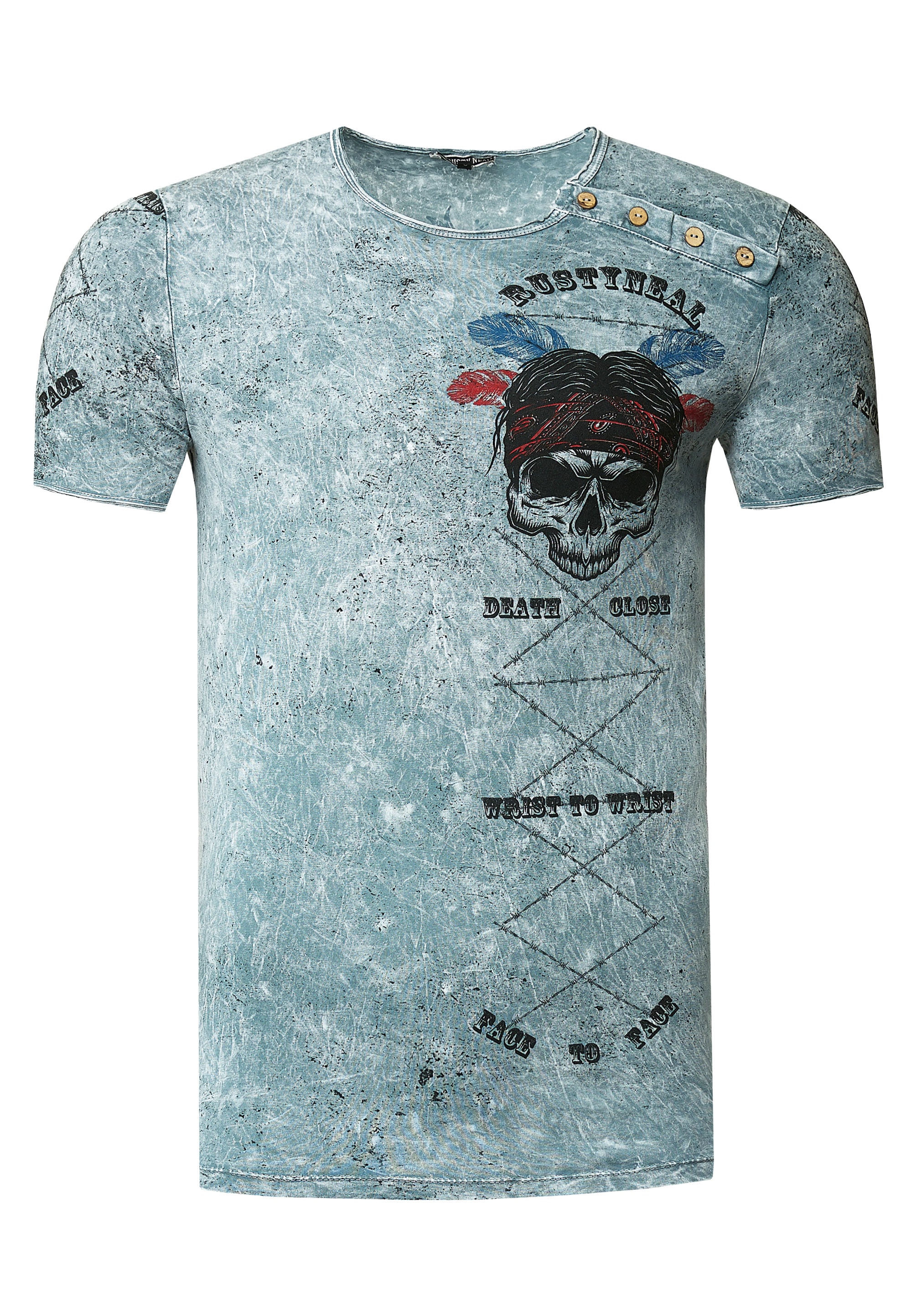 Rusty Neal T-Shirt, mit verwaschenem Print