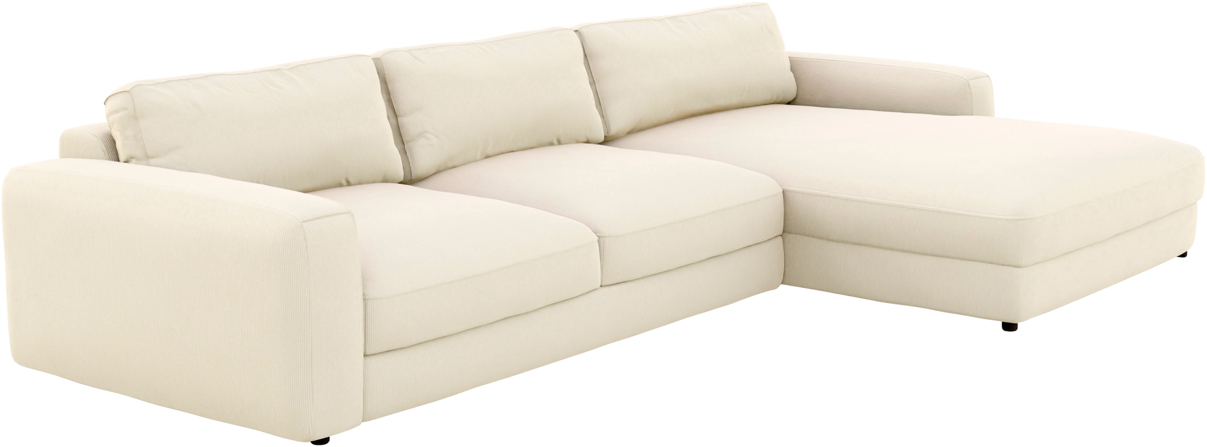 Places of Style Ecksofa »Bloomfield, L-Form«, extra tiefe Sitzfläche, wahlweise mit Sitztiefenverstellung