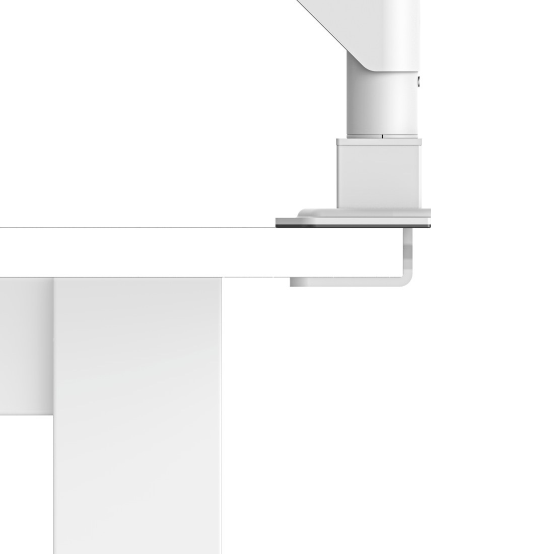 Hama Monitor-Halterung »Monitorhalterung höhenverstellbar für 17 bis 35 Zoll Monitore« bis 89 cm Zoll Gasfeder, 360° Rotation, Kabelmanagement, VESA, Klemmmontage