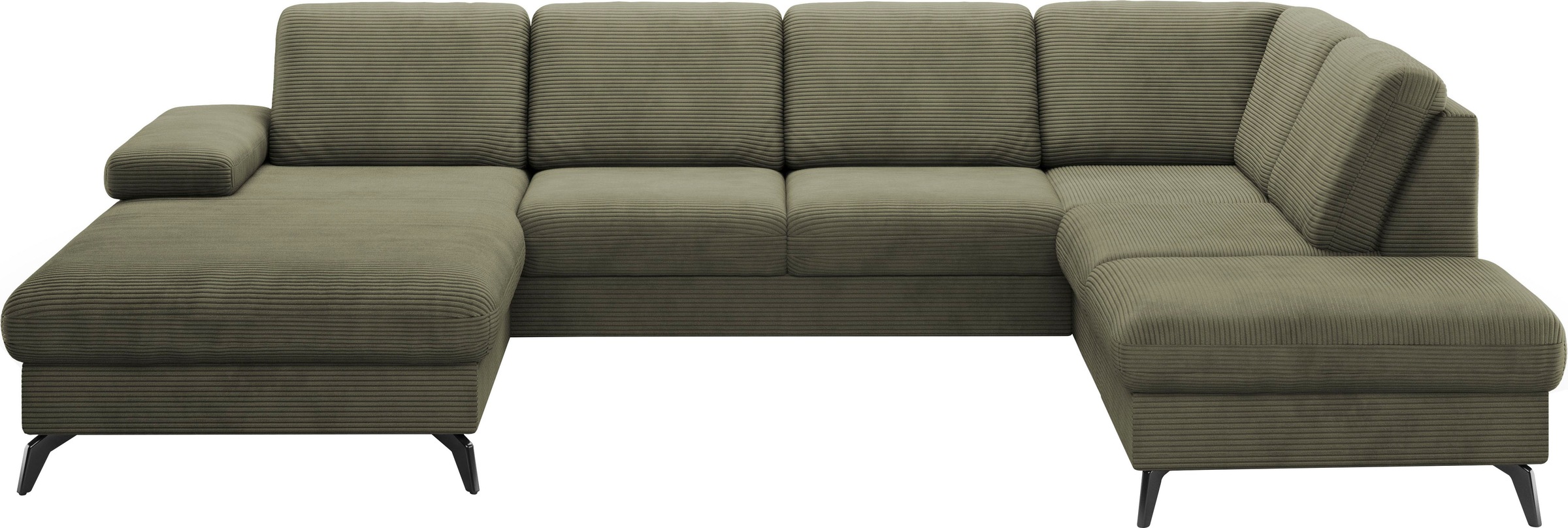 sit&more Wohnlandschaft »Morris Jubi U-Form«, inkl. Armteilfunktion und 1 Zierkissen, wahlweise mit Bettfunktion