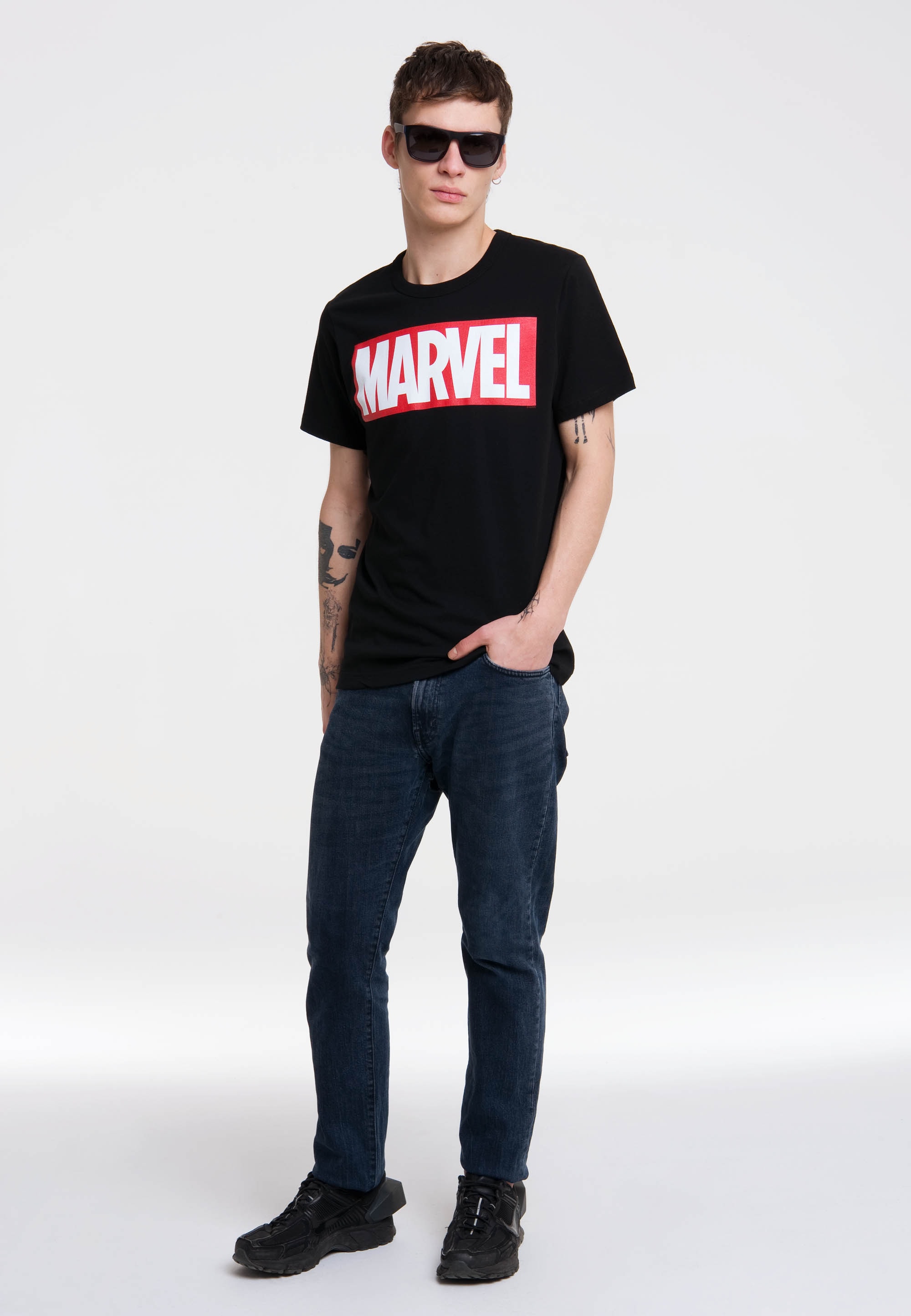 LOGOSHIRT T-Shirt "Marvel Logo", mit Marvel-Logo günstig online kaufen