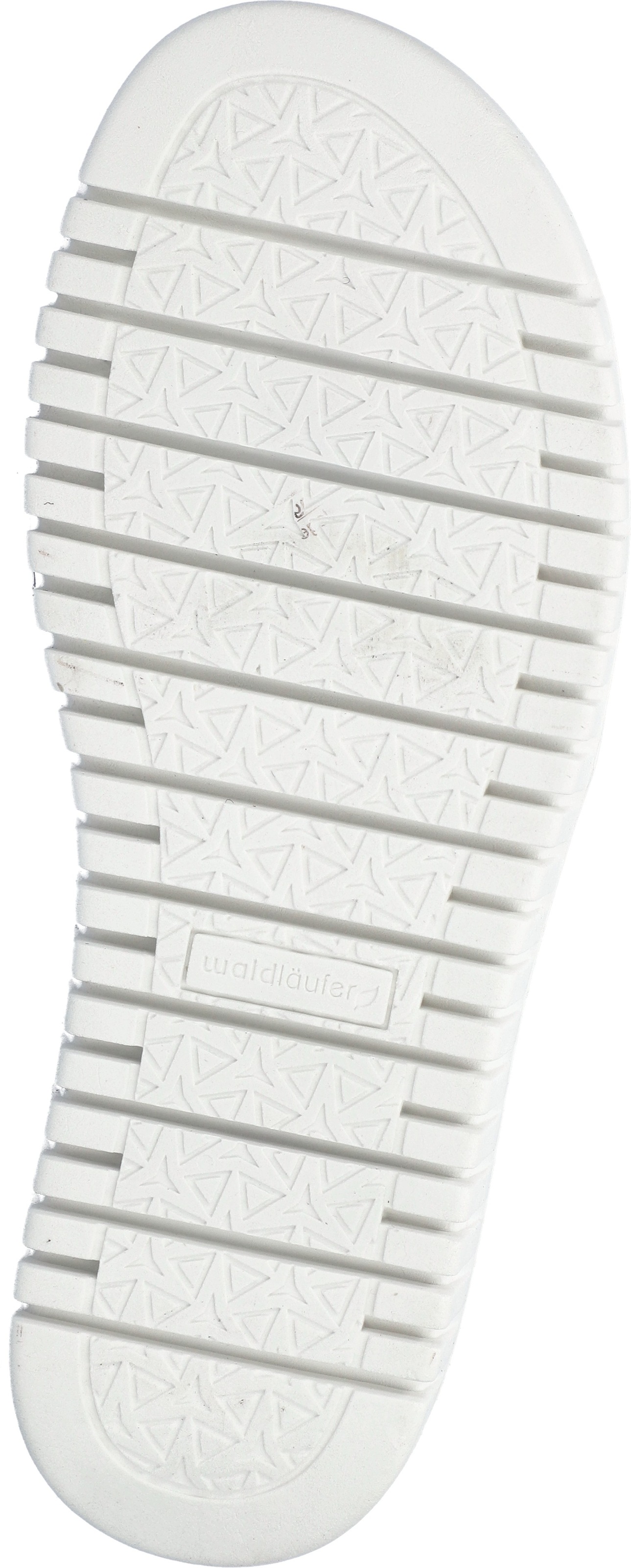 Keilsandalette WALDLÄUFER "H-Willow", Damen, Gr. 6,5, hellblau, weiß, Nubukleder, Flechtoptik, Schuhe, Sommerschuh, Sandale, Klettschuh mit Kork-Fußbett, Weite H 2