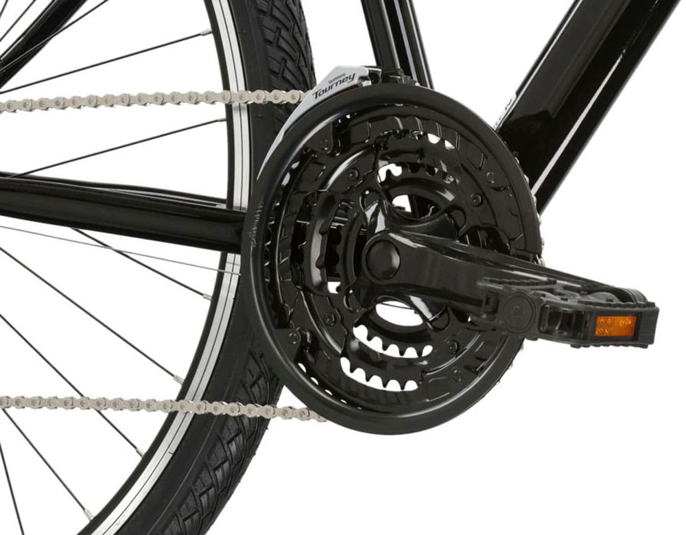 Kross Crossrad »KROSS Crossbike Evado 2.0 28" schwarz 21 Gänge«, 21 Gang, Shimano, Tourney Schaltwerk, Kettenschaltung