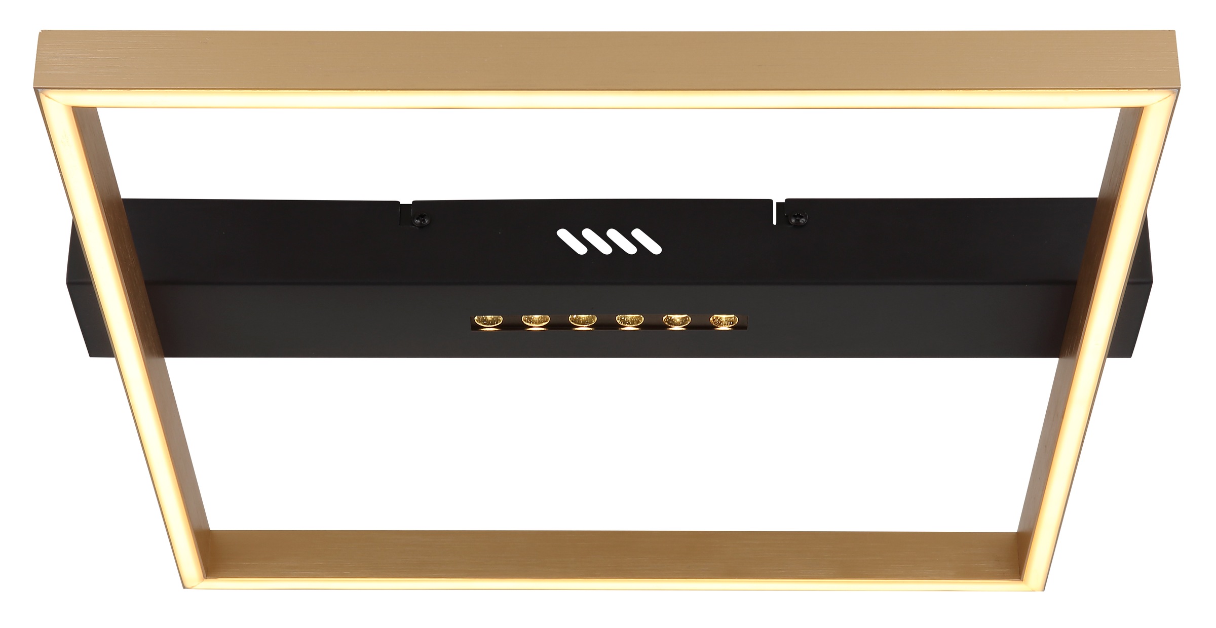 GLOBO LIGHTING LED Deckenleuchte »LUFFY«, Leuchtmittel LED-Modul | LED fest integriert, Deckenlampe/LxBxH: 430x392x69mm/Wohnzimmer/Schlafzimmer/modern