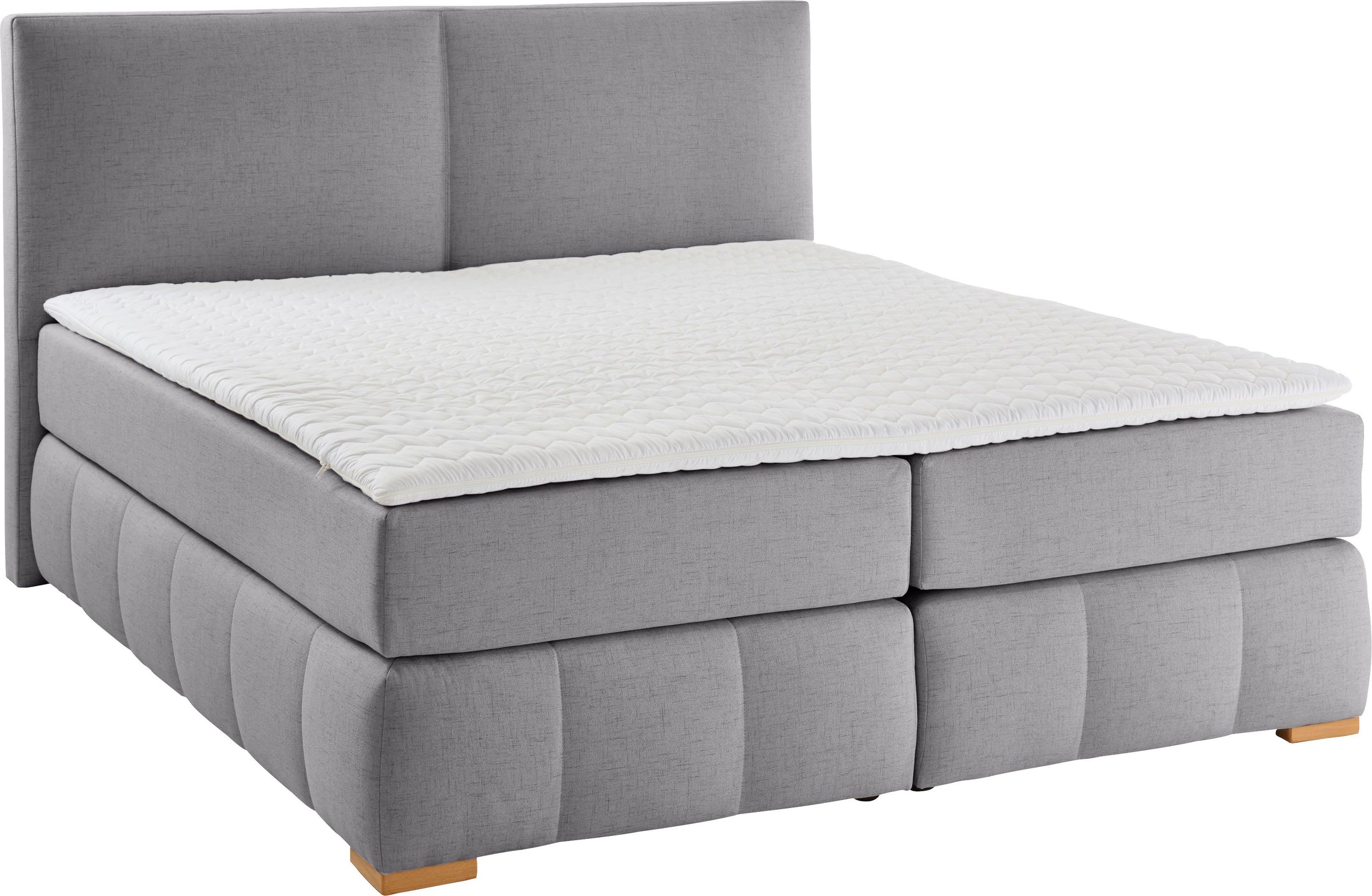 Home affaire Boxspringbett "Wehma" inkl. Topper in 3 verschiedenen Matratze günstig online kaufen