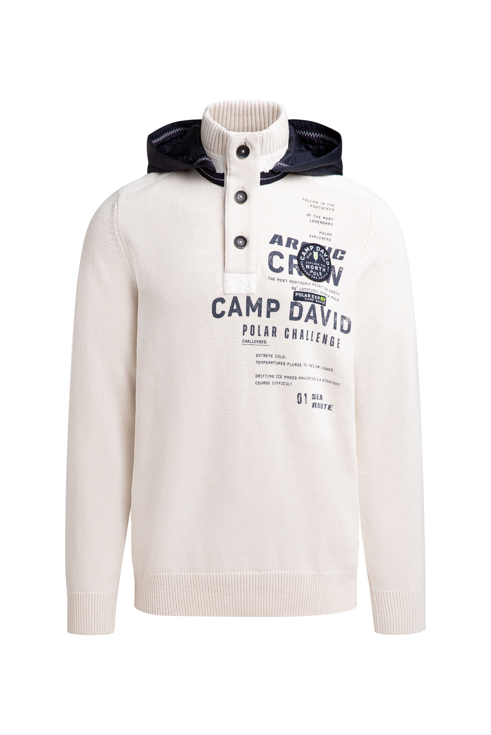 CAMP DAVID Kapuzenpullover aus Baumwolle