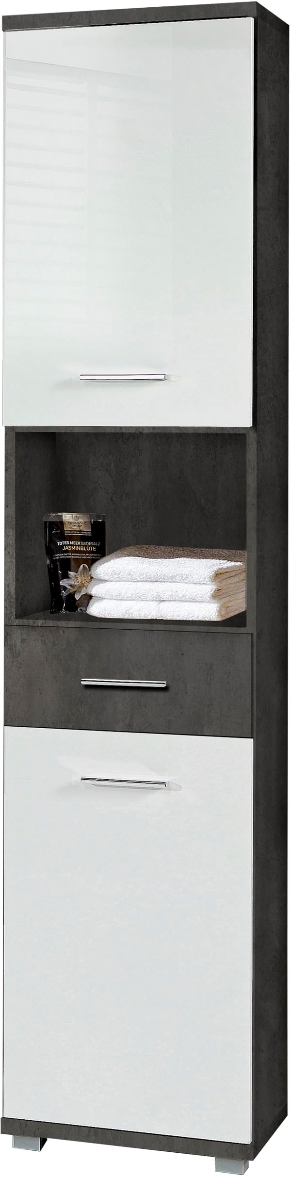 FORTE Hochschrank »Champ«, Hochschrank, Stauraum, 2 Türen, Schubkasten