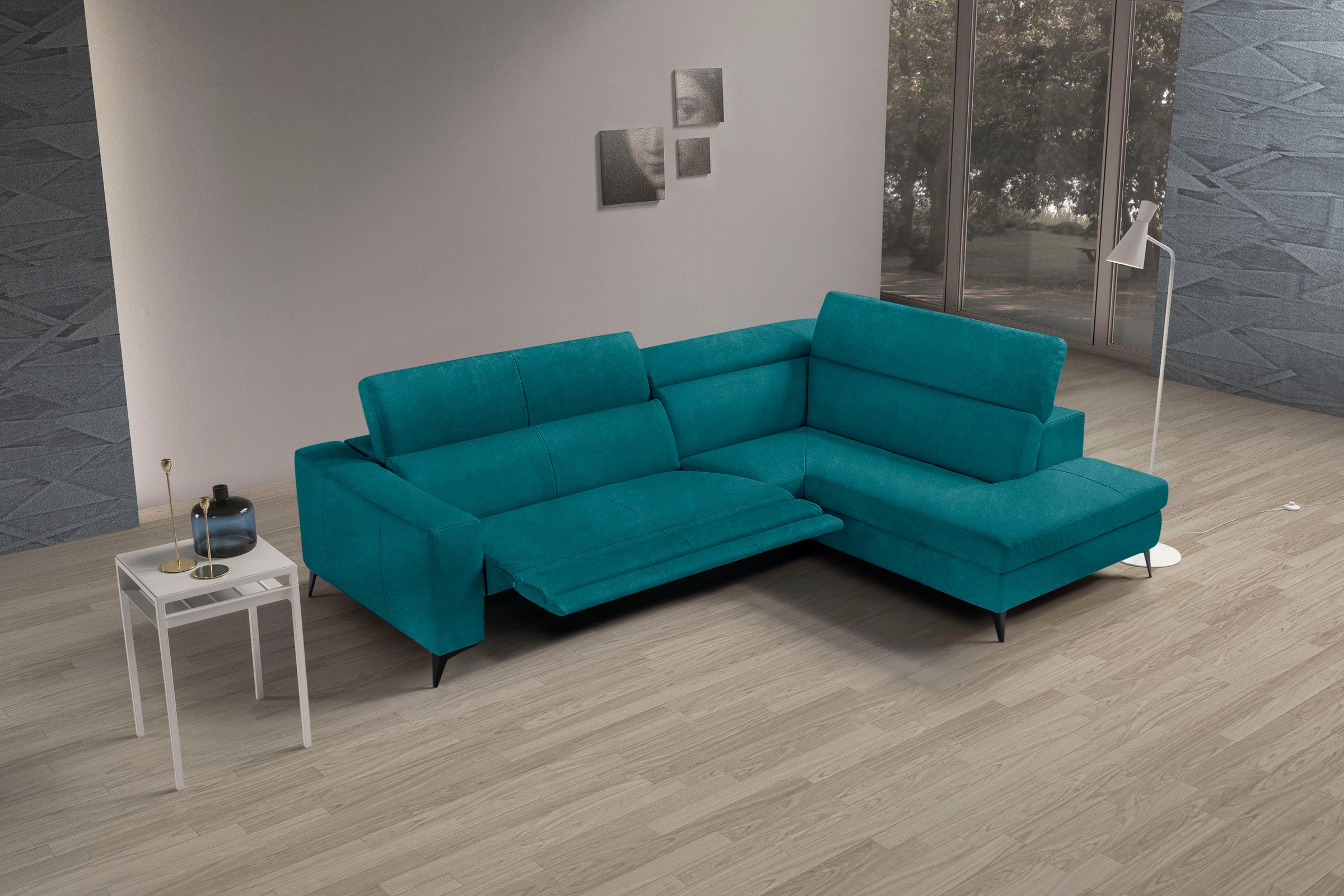 Egoitaliano Ecksofa "Edith, Designsofa mit hohem Sitzkomfort, L-Form", inkl günstig online kaufen