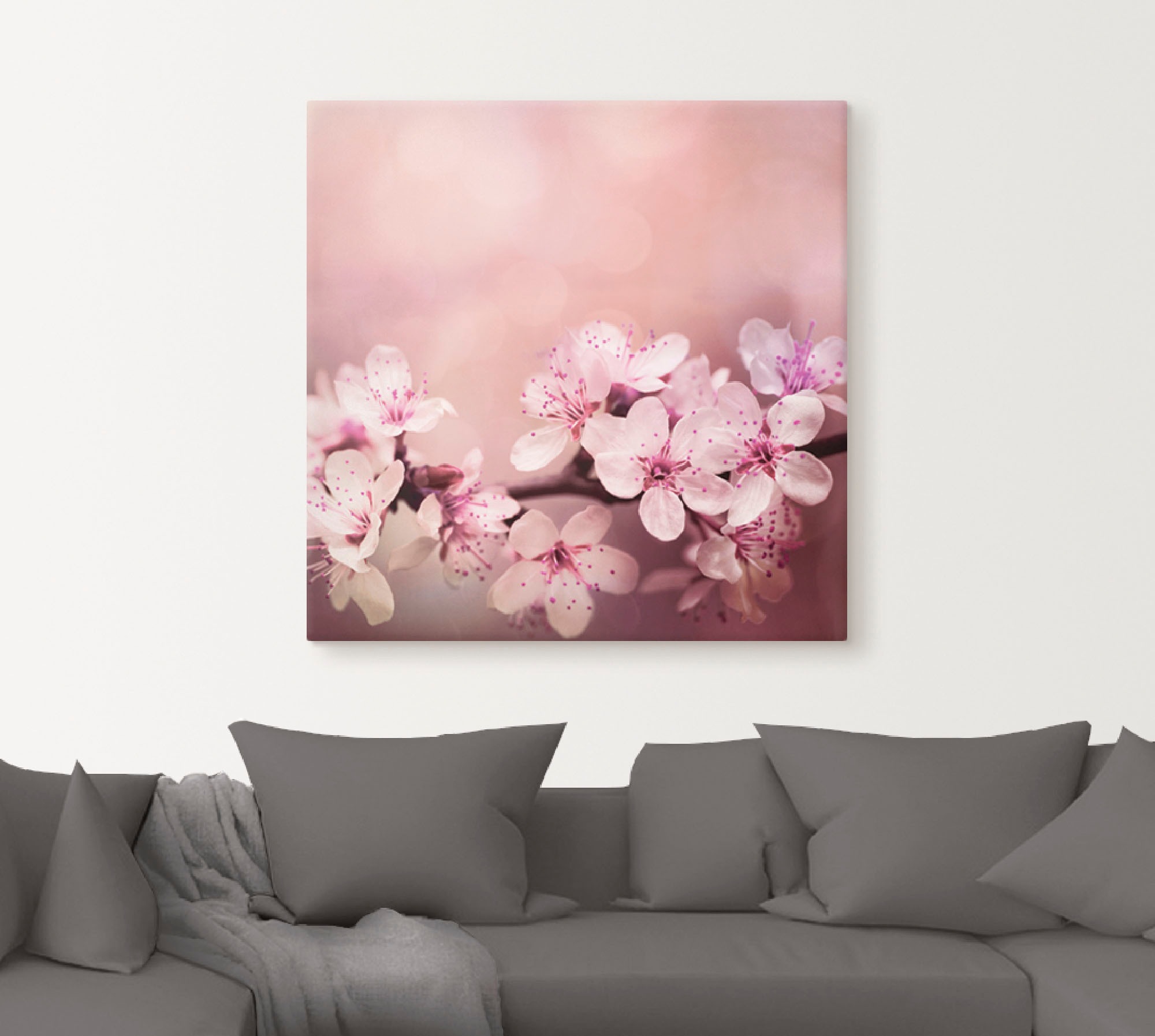 Artland Leinwandbild "Kirschblüten" Blumen 1 Stk. tlg. als Alubild, Outdoor günstig online kaufen