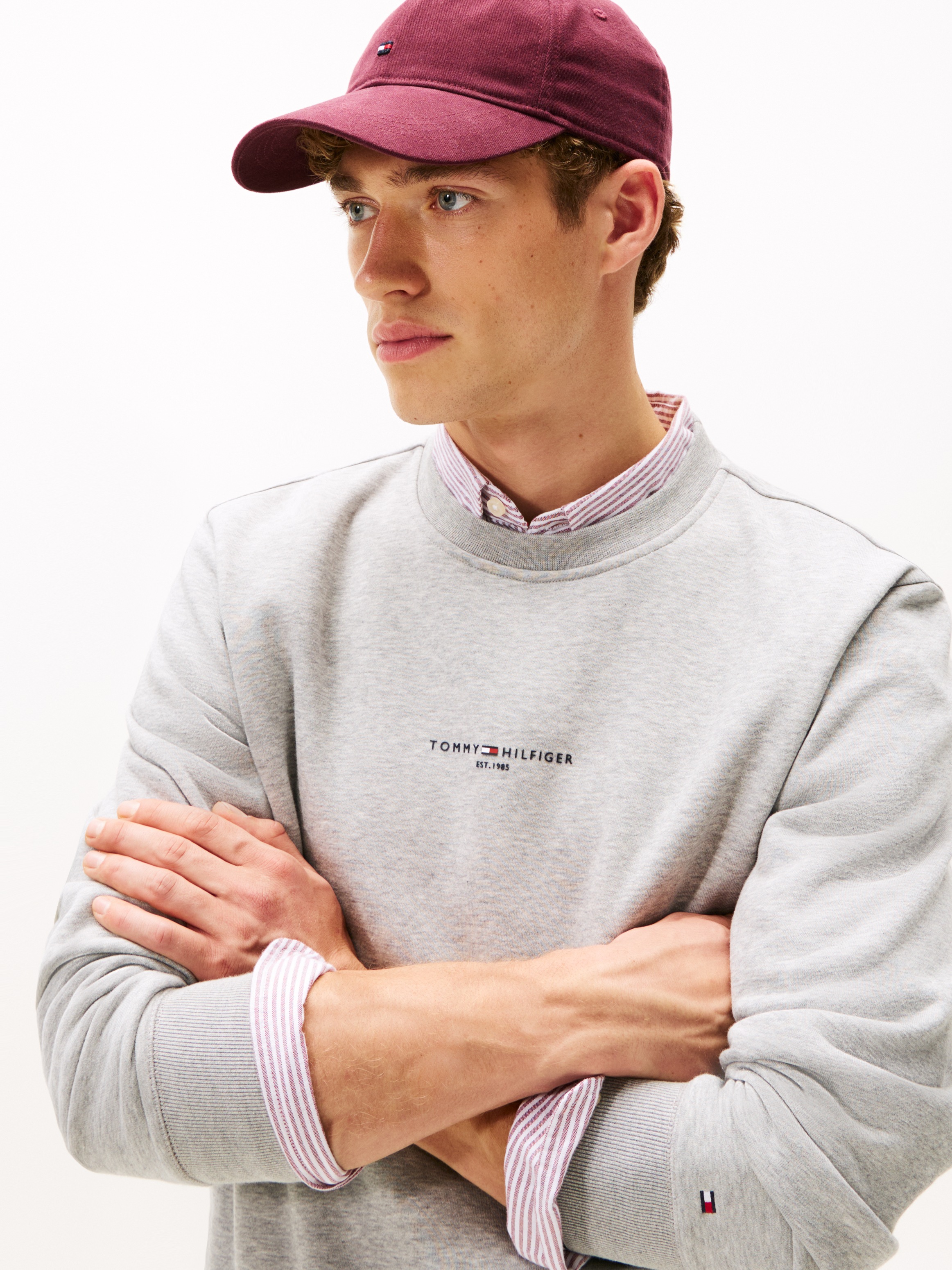 Tommy Hilfiger Sweatshirt "TOMMY LOGO TIPPED CREWNECK" günstig online kaufen