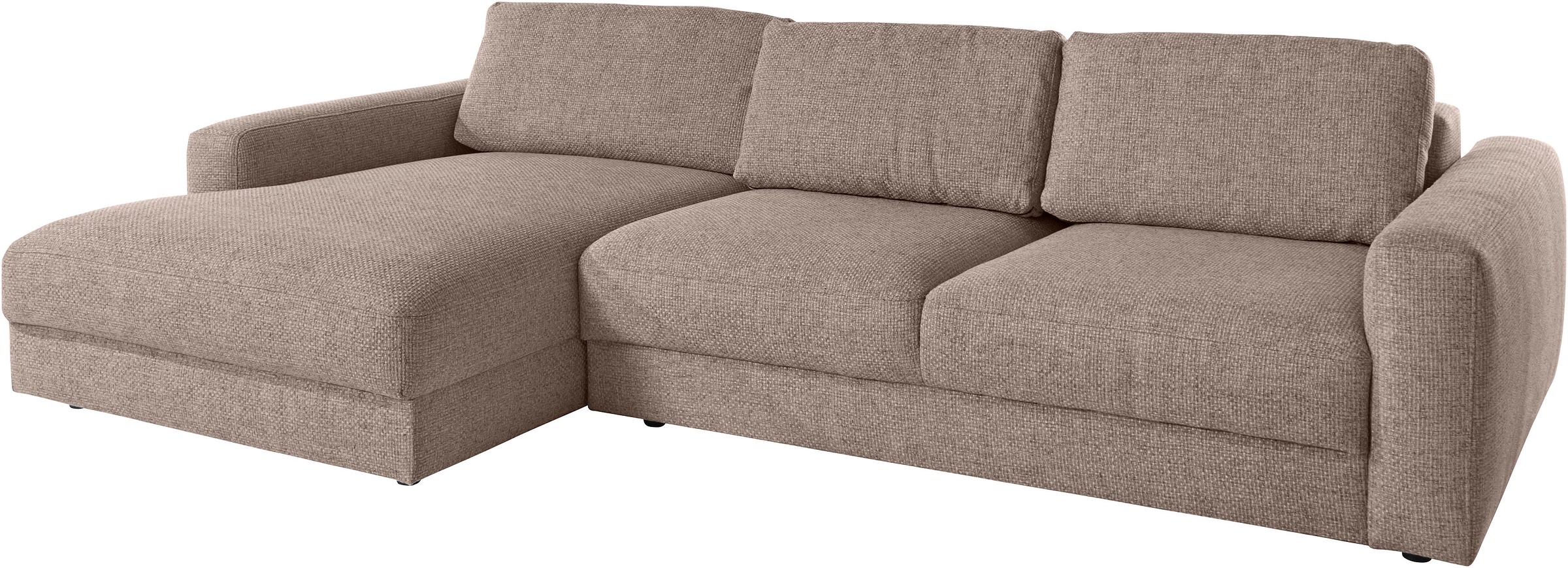 Places of Style Ecksofa »Bloomfield, L-Form«, extra tiefe Sitzfläche, wahlweise mit Sitztiefenverstellung