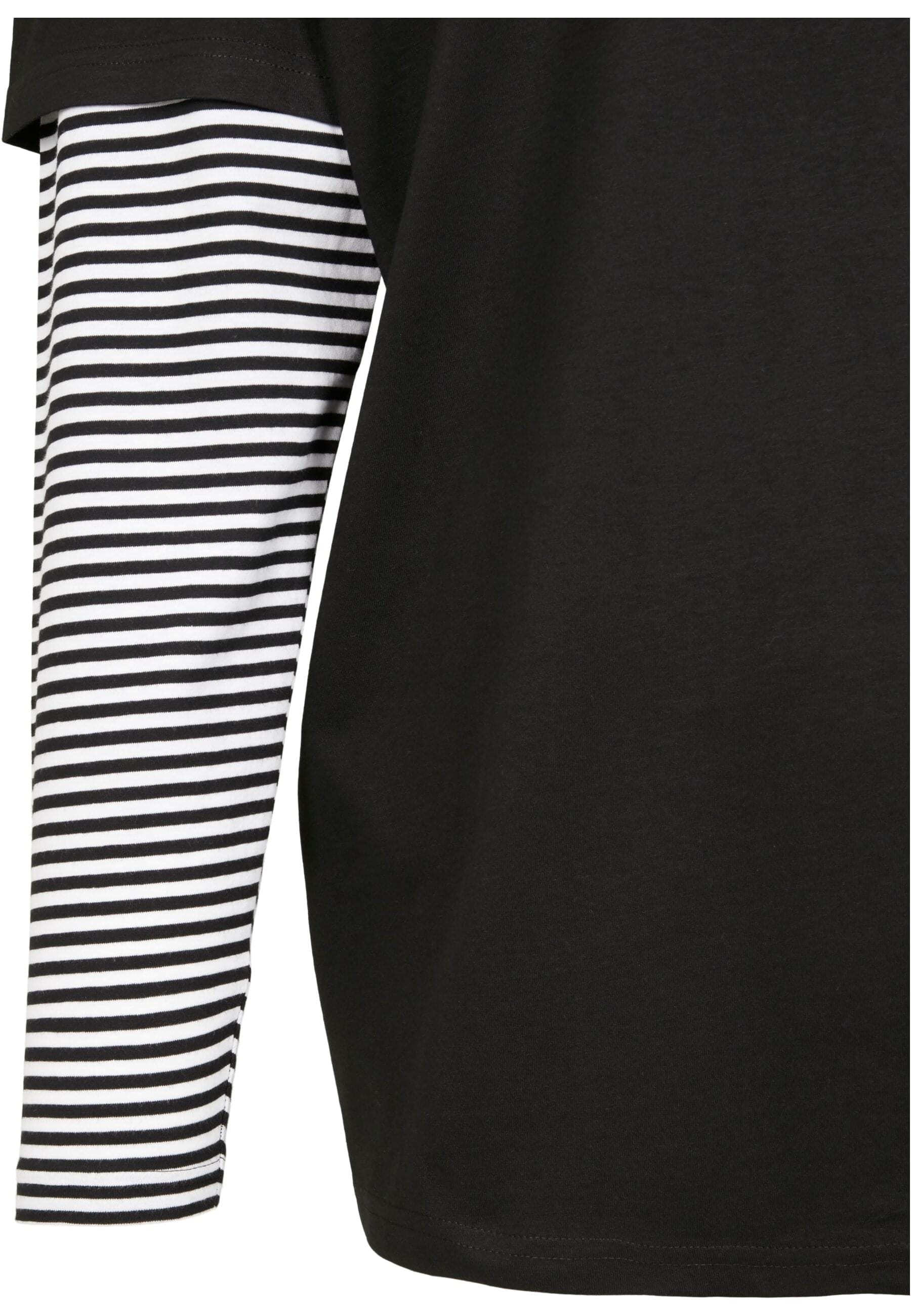 URBAN CLASSICS Longsleeve »Urban Classics Herren Oversized Double Layer Striped LS Tee«, (1 tlg.)