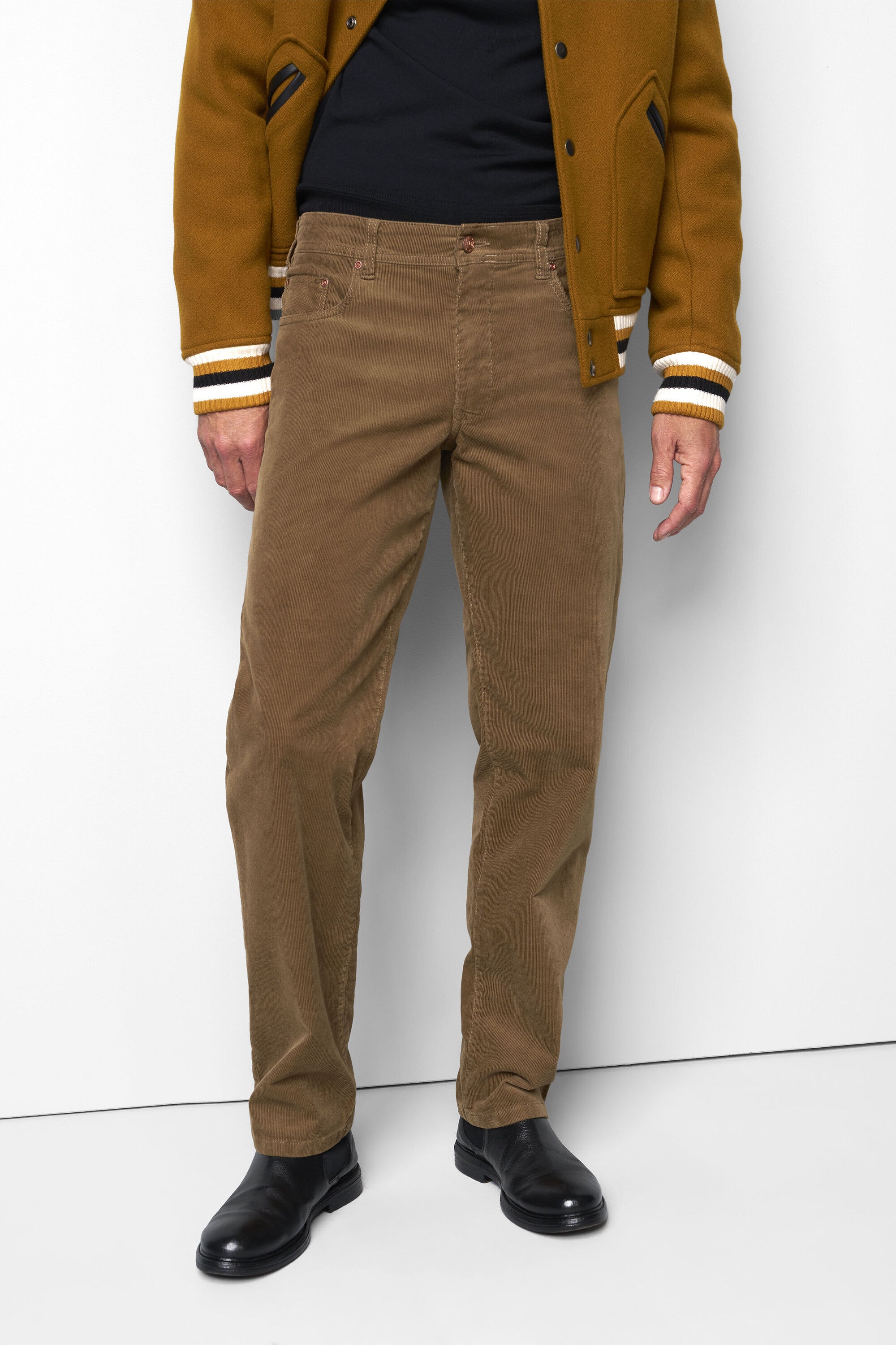 MEYER Chinos "M5 Six 2-6599" aus softem Cord M5 Serie