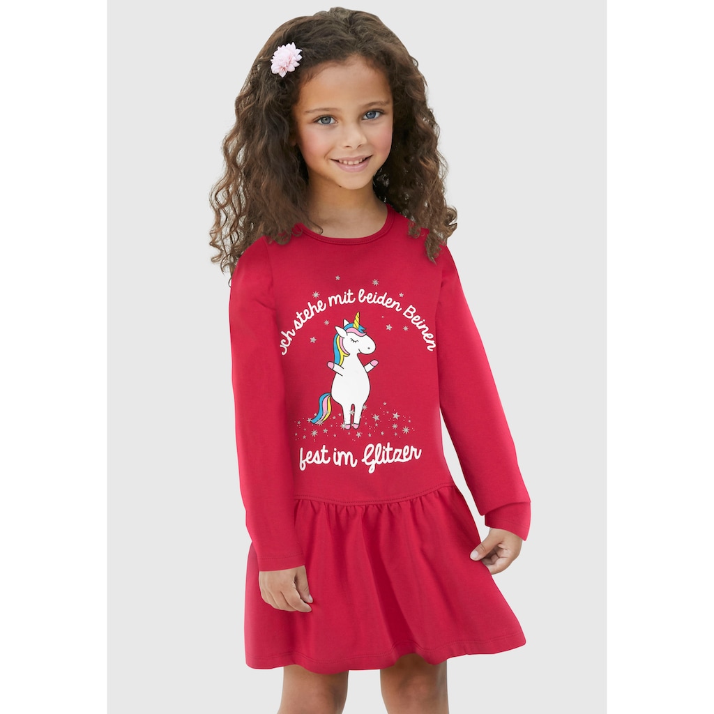 KIDSWORLD Jerseykleid »Einhorn«