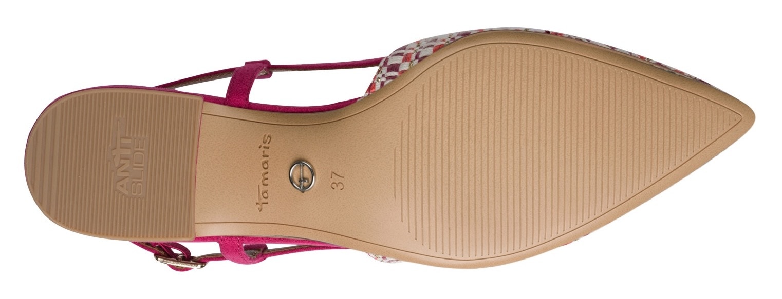 Tamaris Slingpumps  Blockabsatz, Sommerschuh, Businesschuh in spitzer Form