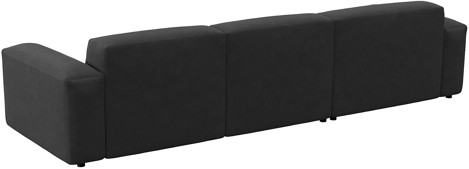 FLEXLUX Ecksofa »Lucera Chaislongue + 2,5 Sitzer«, modern & anschmiegsam, Kaltschaum, Stahl-Wellenunterfederung