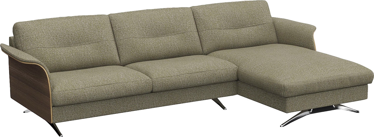 FLEXLUX Ecksofa »Glow, super bequem durch hochwertigem Sitzaufbau mit Federkern, L-Form«, Modernes skandinavisches Design